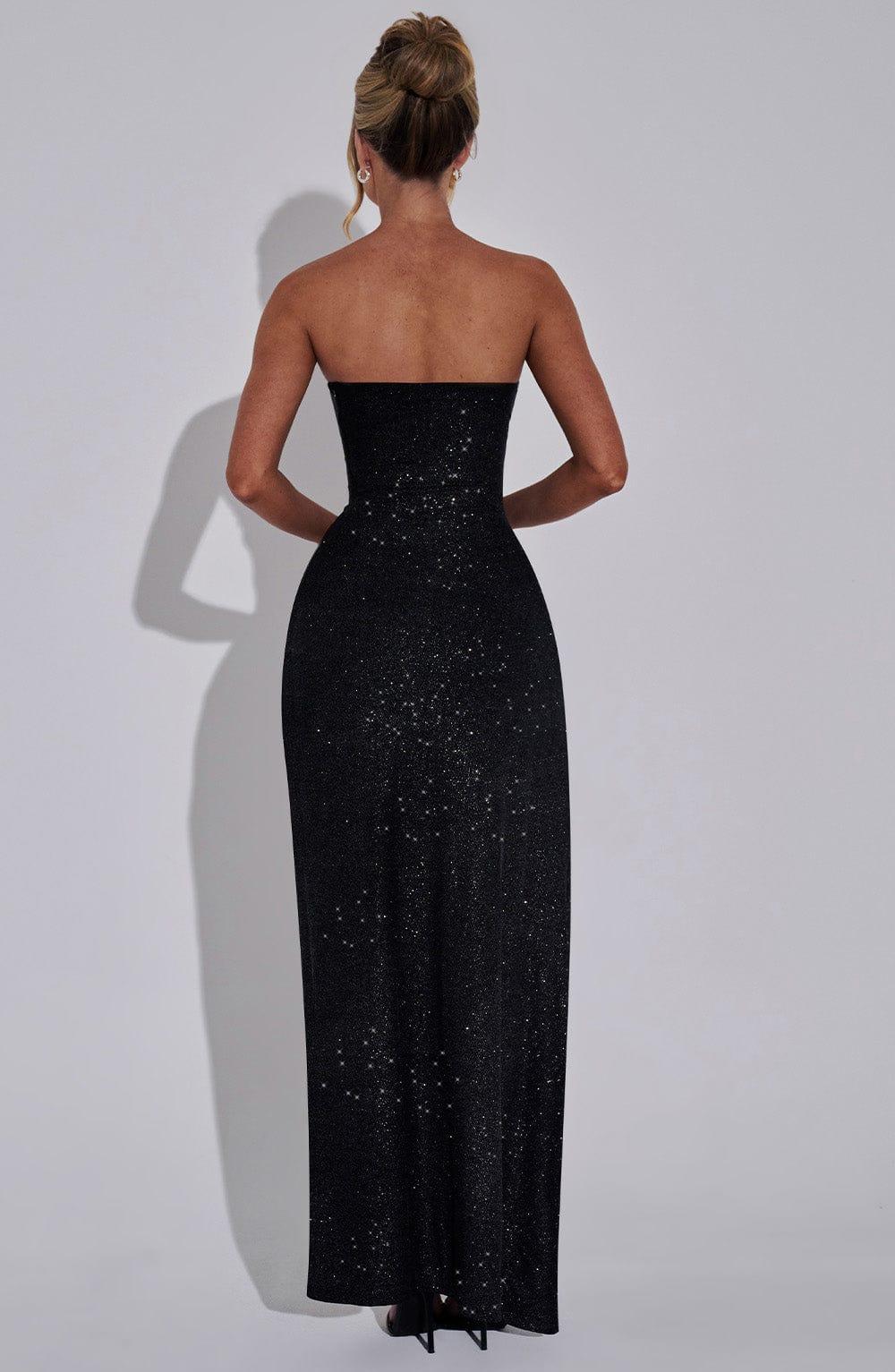 Dhalia Maxi Dress - Black Sparkle Product Image