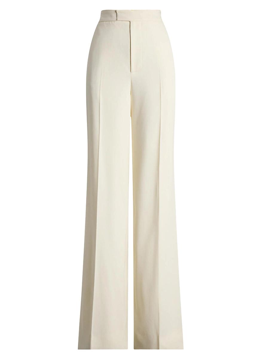 Womens Wool High-Rise Pants Product Image