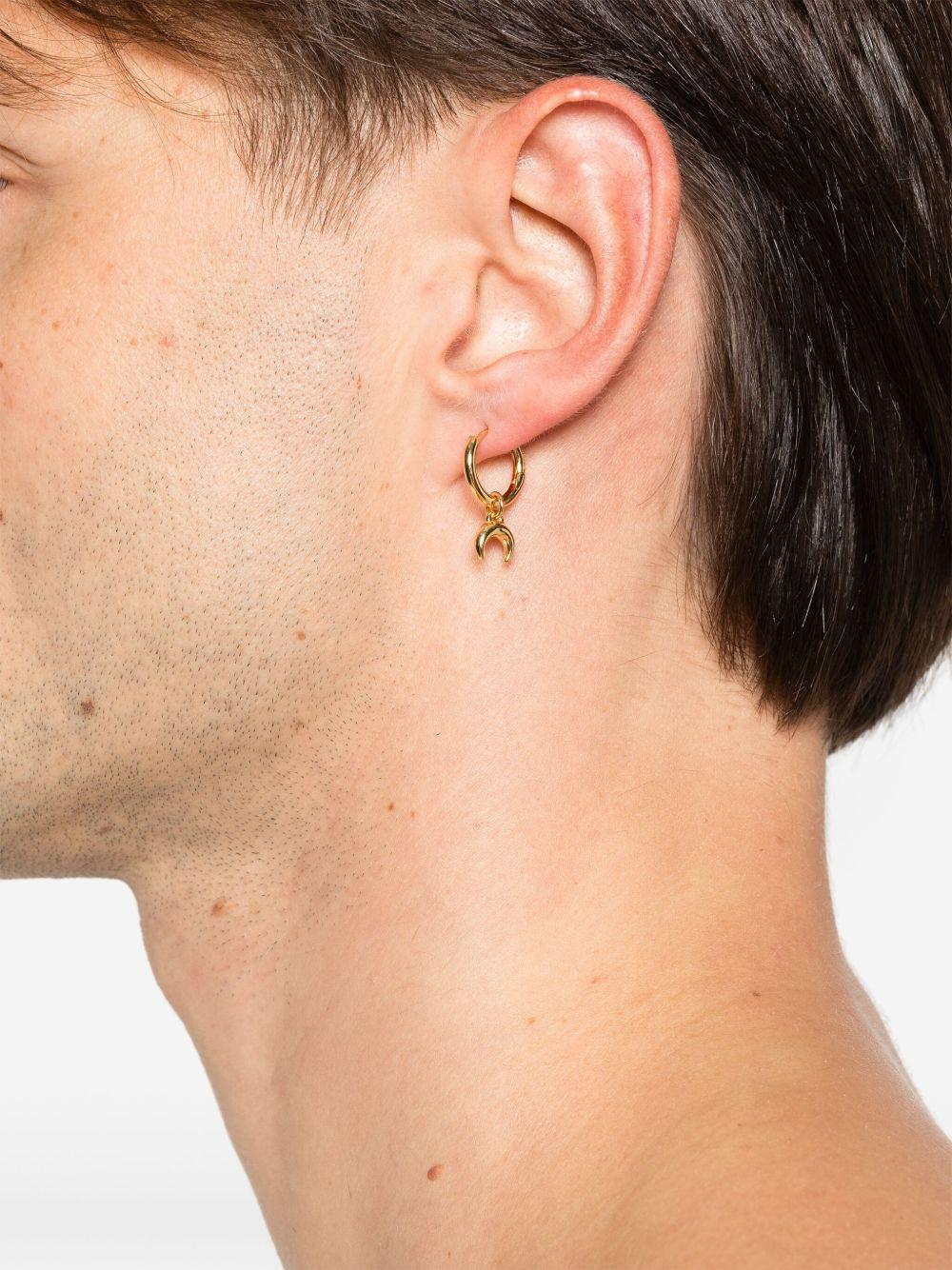 Crescent-Moon hoop earrings Product Image