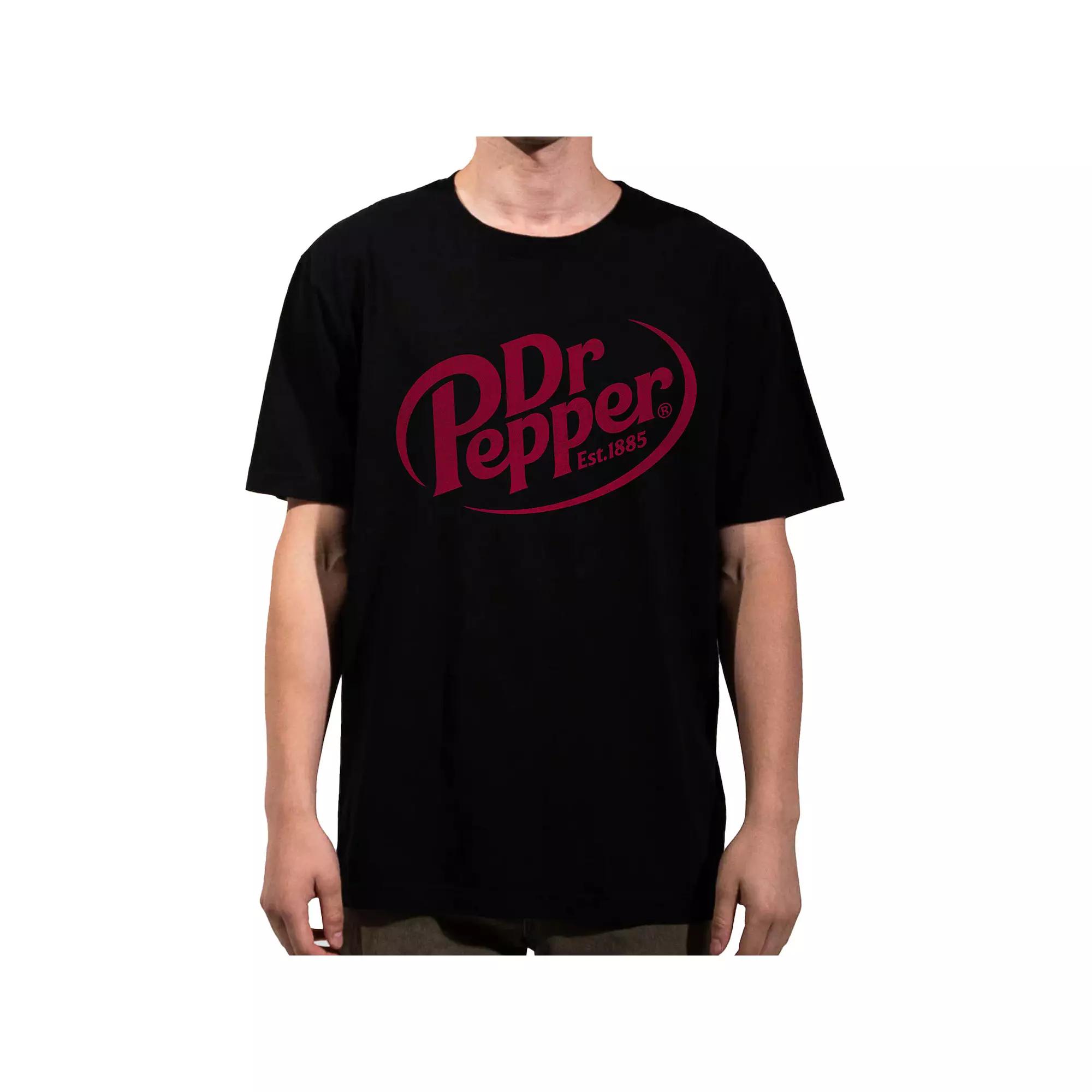 Men's Dr. Pepper Oversized Graphic Tee, Size: Small, Black Product Image