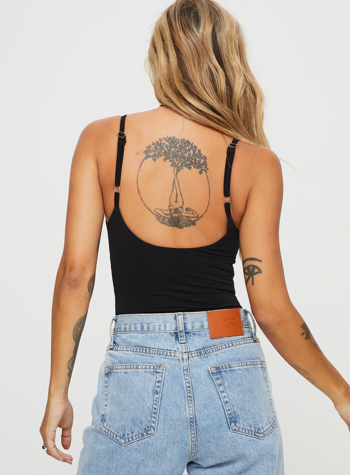 Off Stage Bodysuit Black Product Image