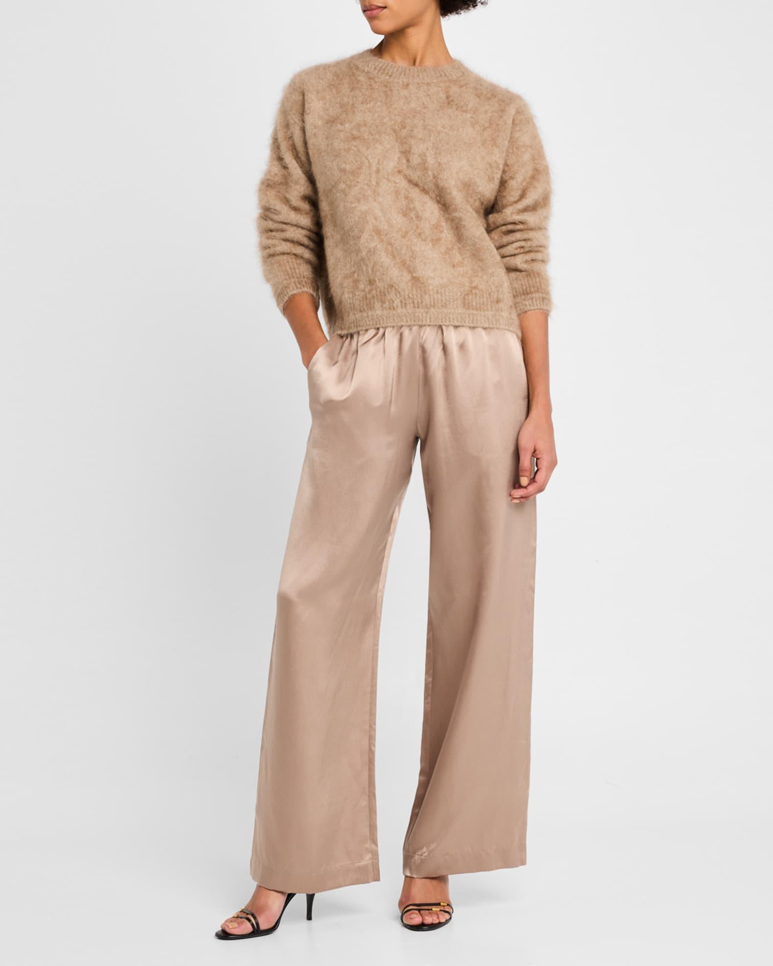 Slouchy Crewneck Cashmere Sweater Product Image