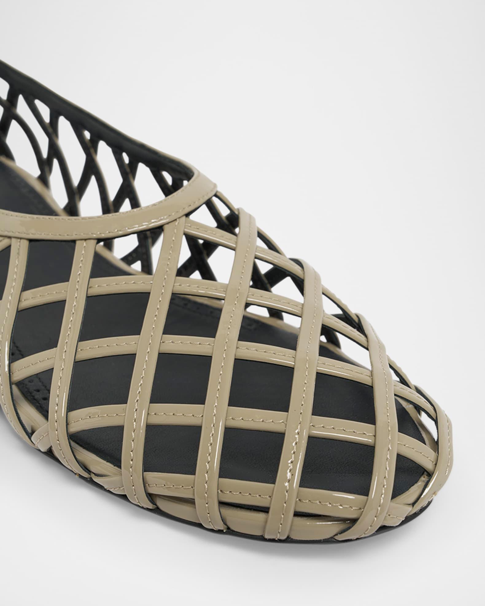 Cage Patent Leather Ballerina Flats Product Image