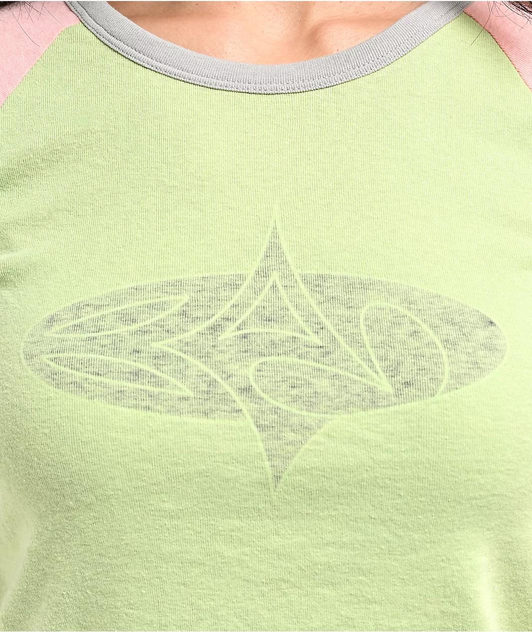 Basic Pleasure Mode Watermelon Shinjuku Pink & Green T-Shirt Product Image