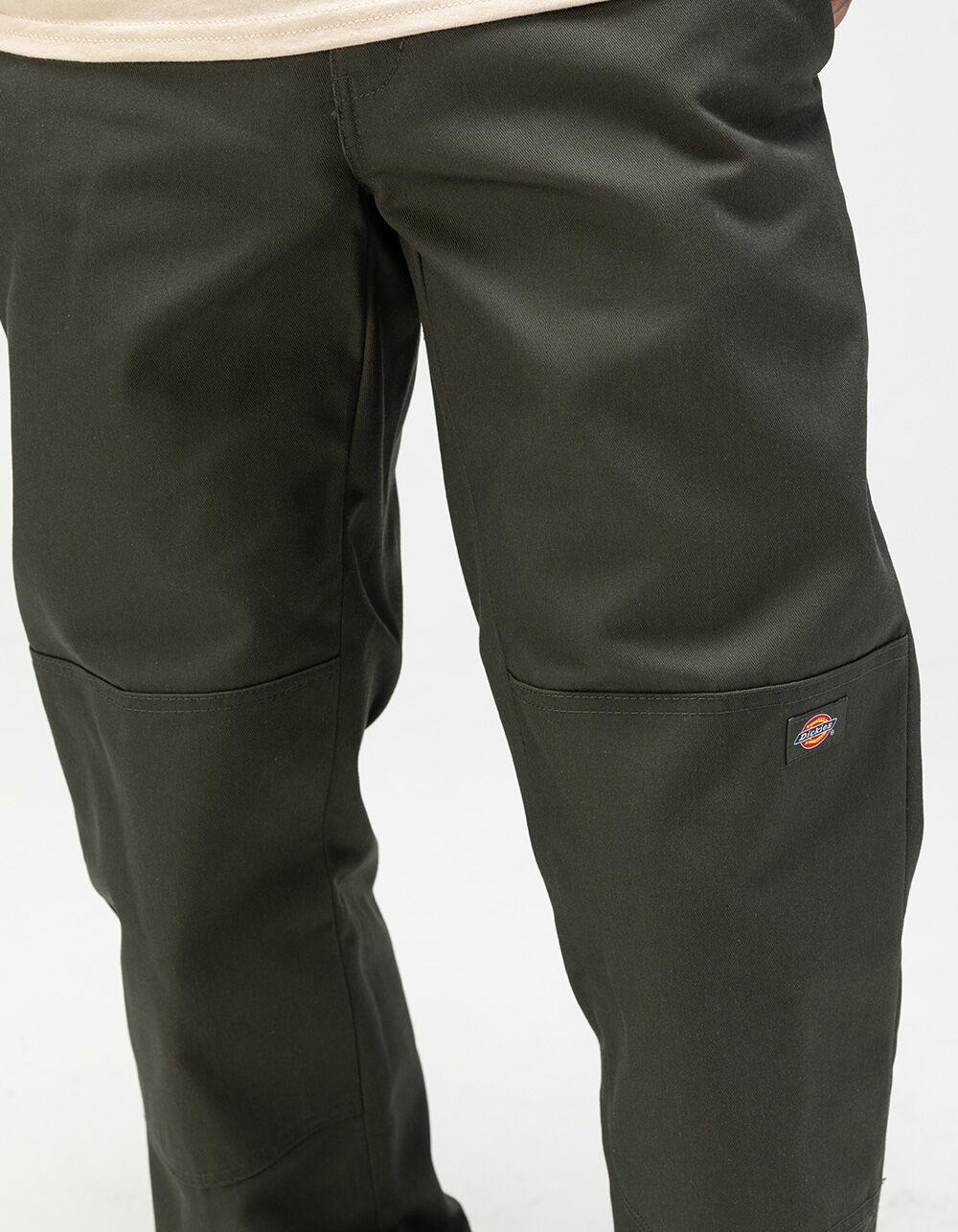 DICKIES Double Knee Slim Straight Mens Pants - OLIVE Product Image