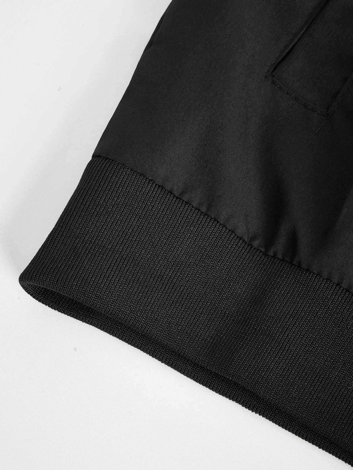 Vintage Embroidered Button Down Motorcycle Varsity Jacket Product Image