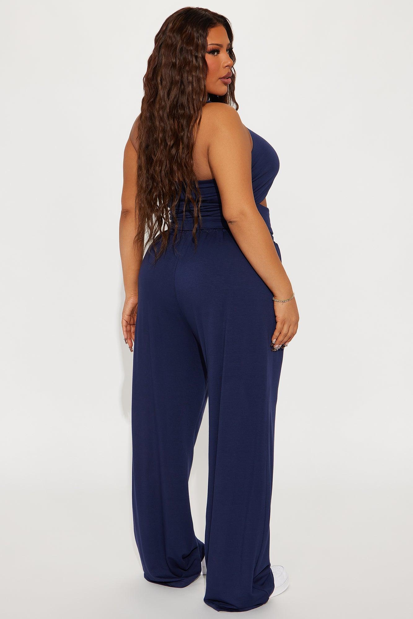 Just Stepping Out Pant Set - Navy Product Image