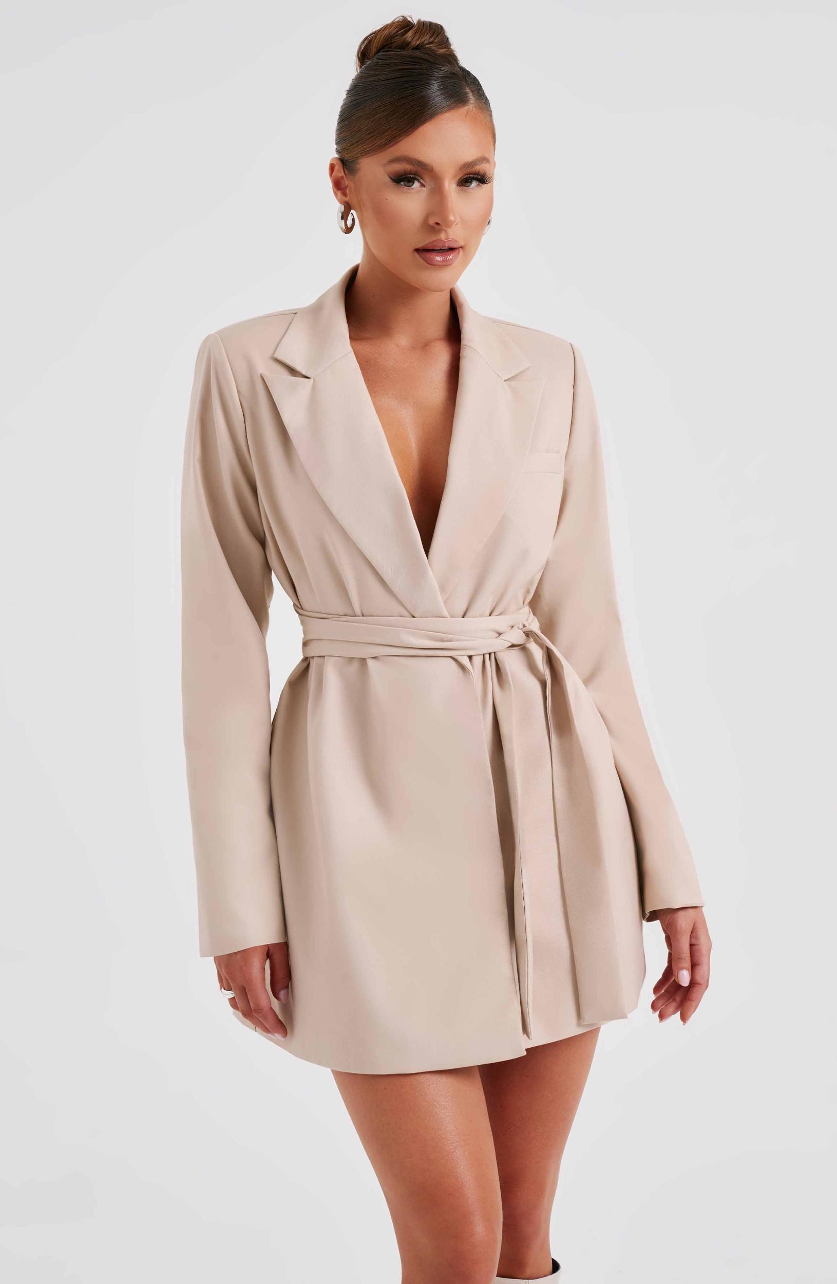 Heather Suit Dress - Beige Product Image