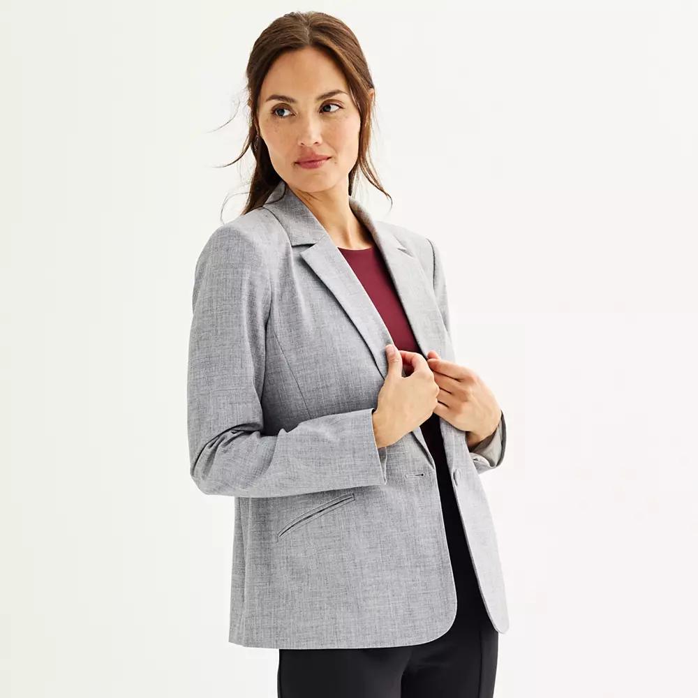 Women's Nine West Classic Single Button Blazer,  Product Image