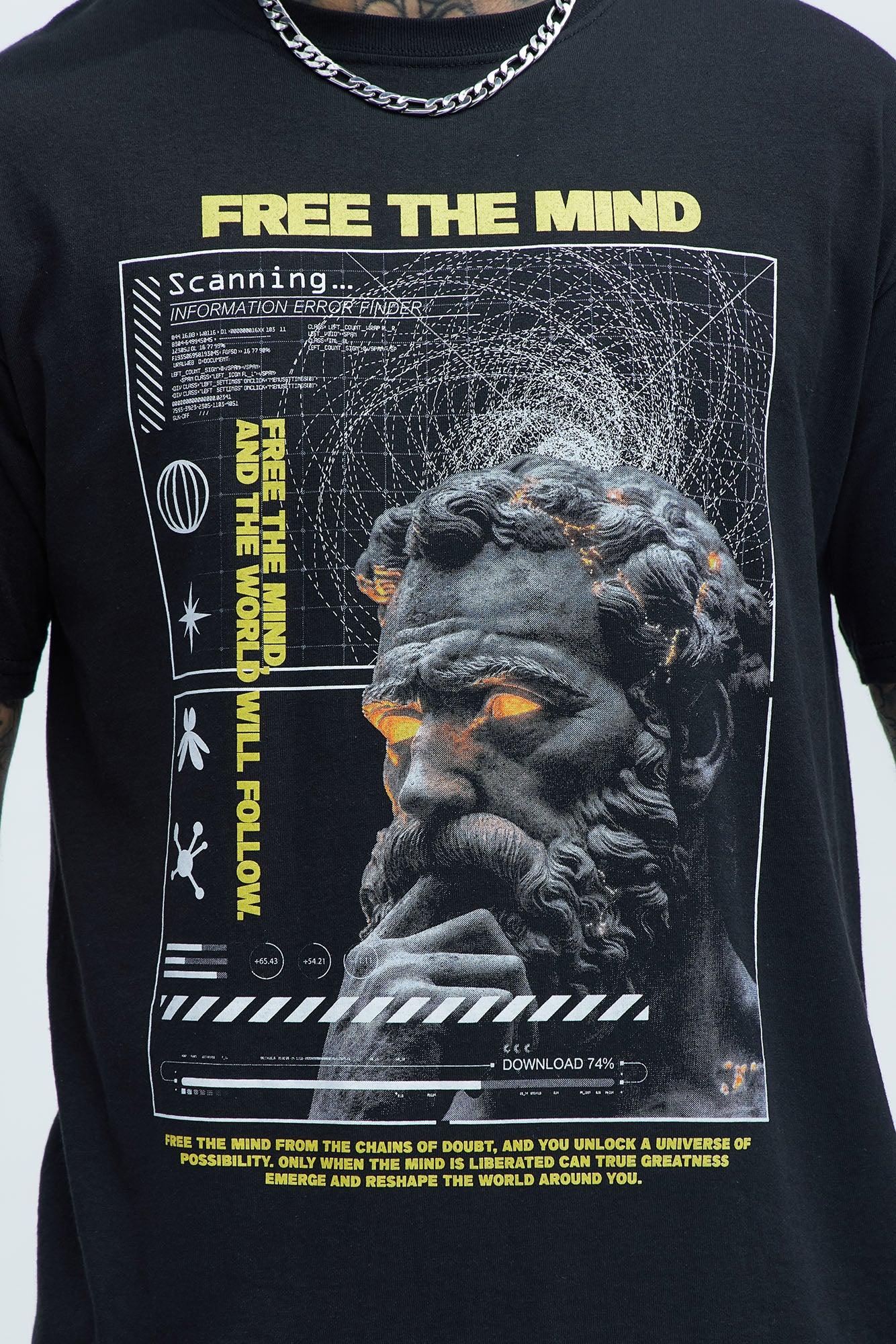 Free The Mind Short Sleeve Tee - Black Product Image