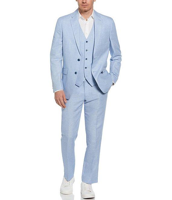 Perry Ellis Linen Herringbone Suit Separates Jacket Product Image