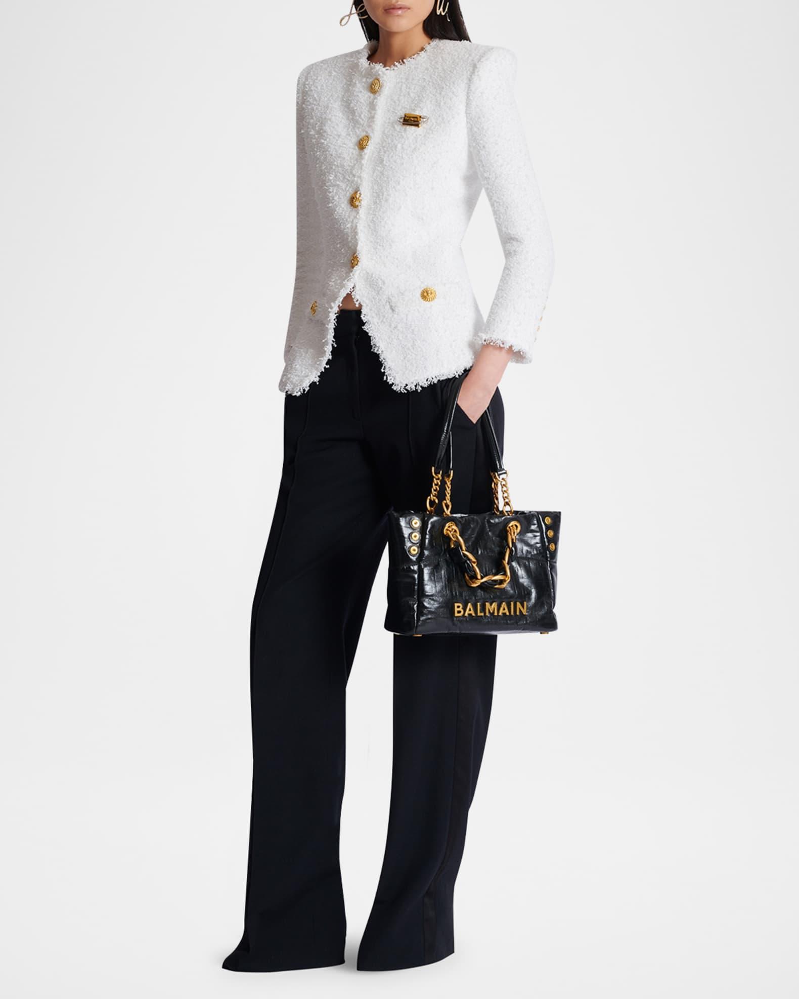 1945 Small Tote Bag in Crinkled Soft Leather  Product Image