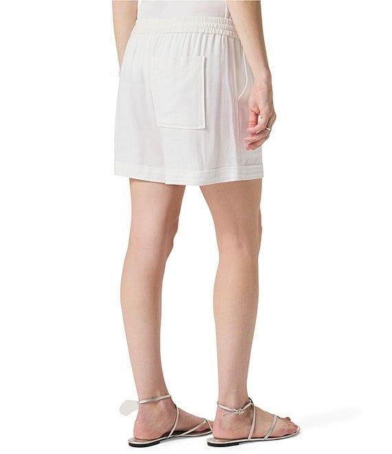 Splendid Coastal Linen Blend Knit Mid Rise Lounge Shorts Product Image