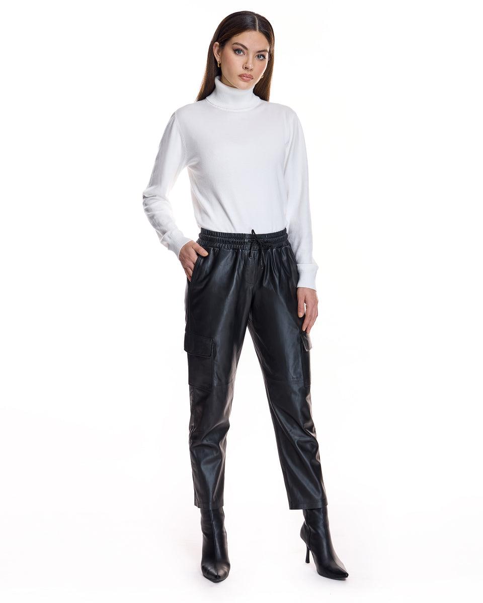 Leather Cargo Pants Product Image