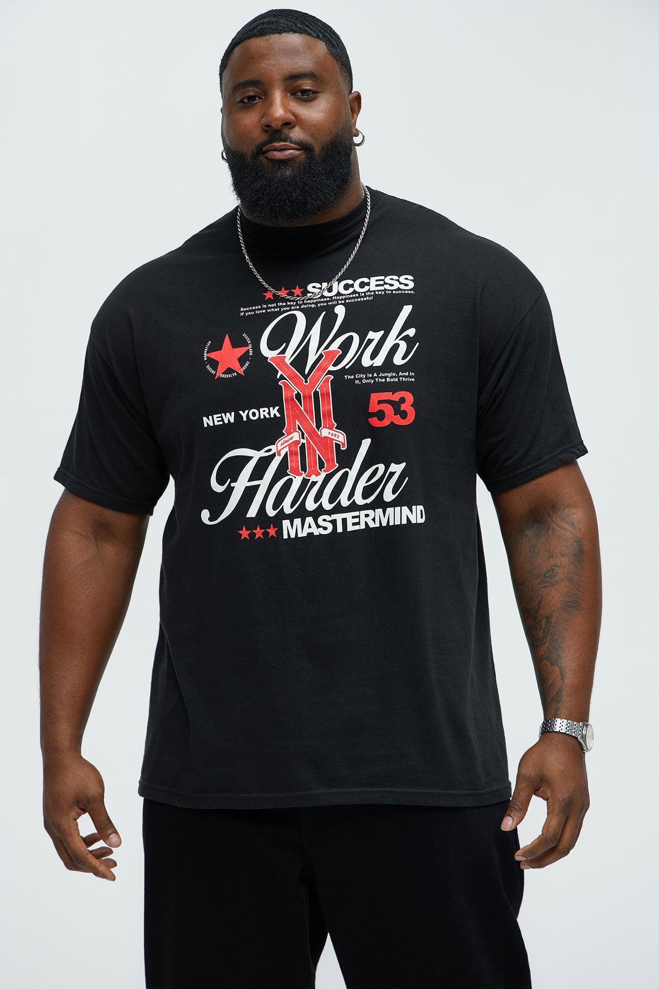 Success Work Harder Short Sleeve Tee - Black Product Image
