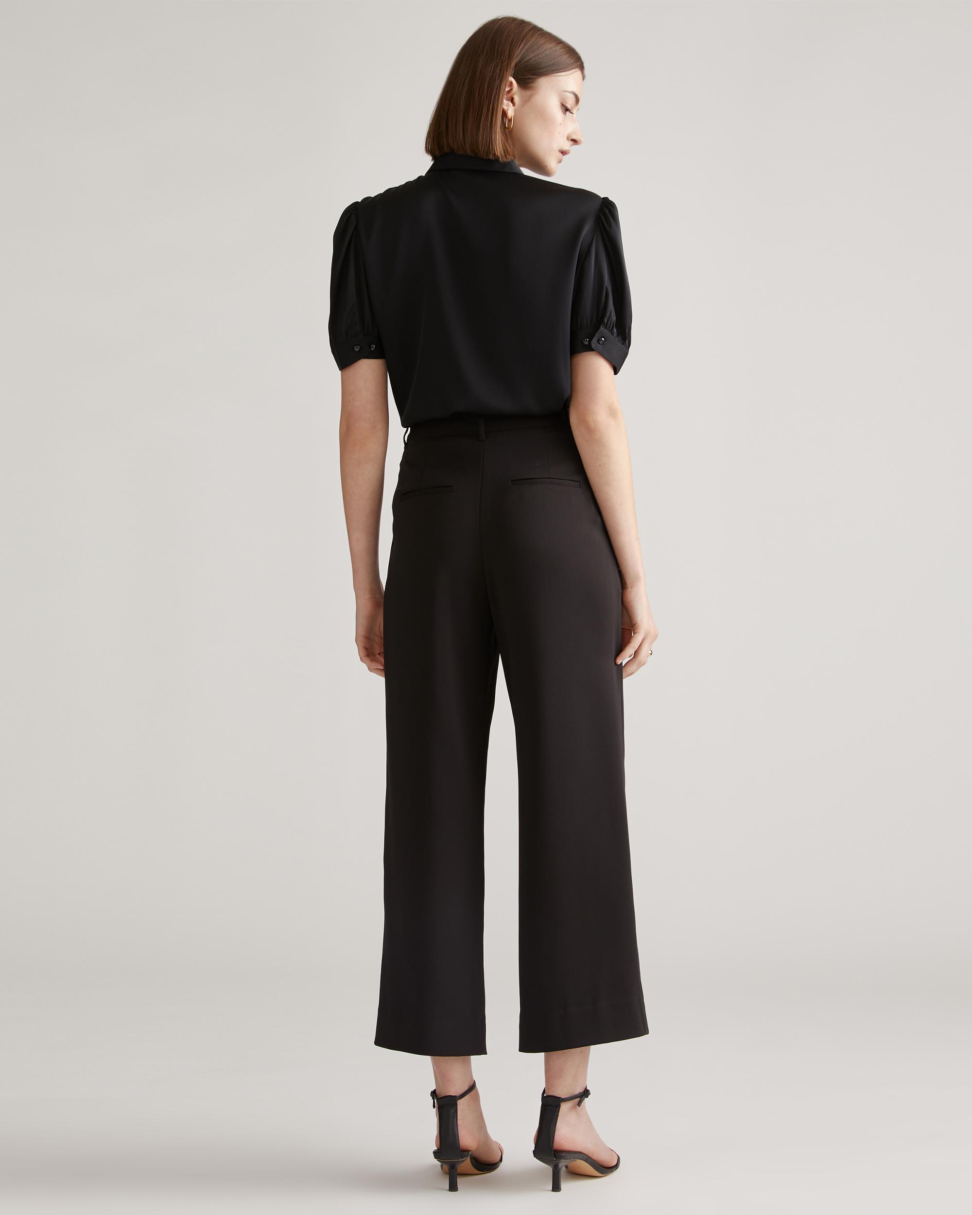 Quince | Women's Washable Stretch Silk Puff Sleeve Blouse Mulberry Silk Product Image