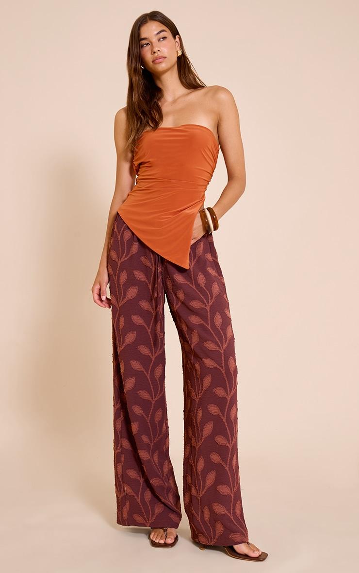 Rust Double Layer Slinky Split Side Bandeau Product Image