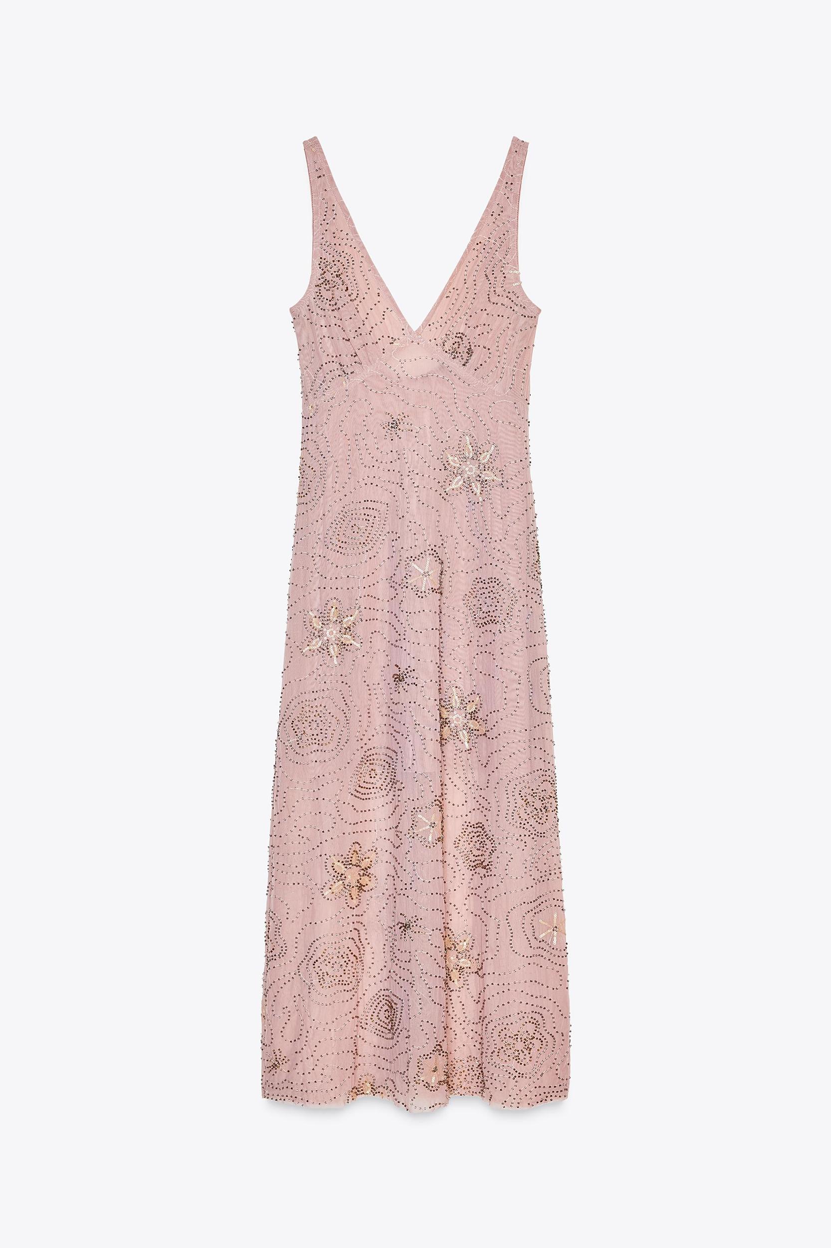 BEADED MIDI DRESS Product Image