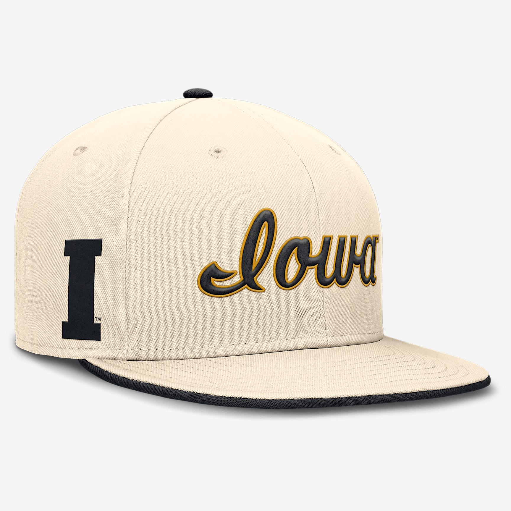 Iowa Hawkeyes Primetime True Nike Men's Dri-FIT College Fitted Hat Product Image