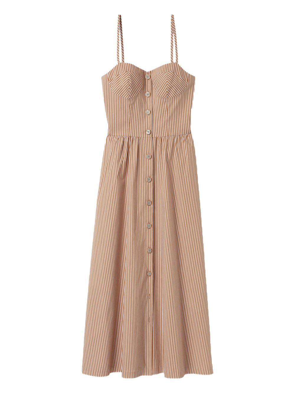 striped cotton dress Product Image