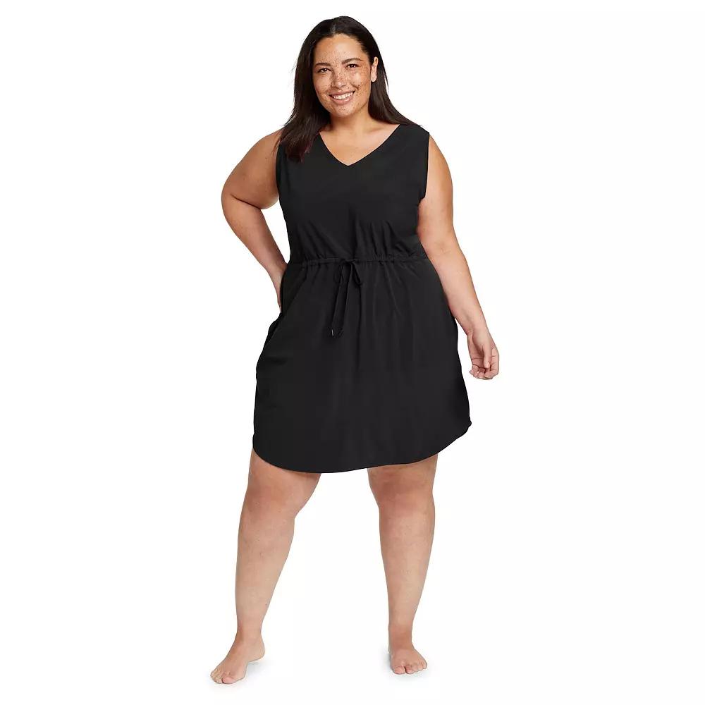 Plus Size Eddie Bauer Departure Easy Tank Top Dress, Women's, Size: 1XL, Black Product Image