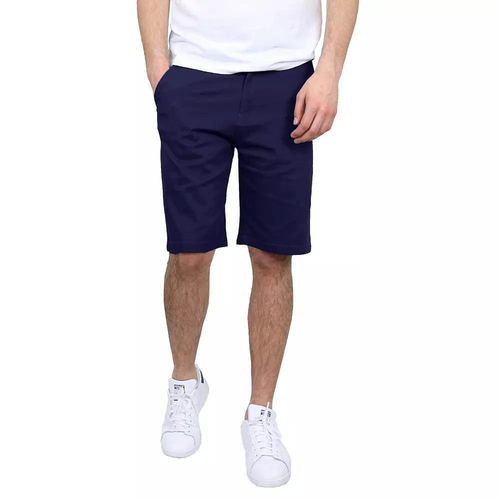 Men's Galaxy 10.5" Slim-Fit Cotton Flex Chino Shorts, Size: 36, Blue Product Image