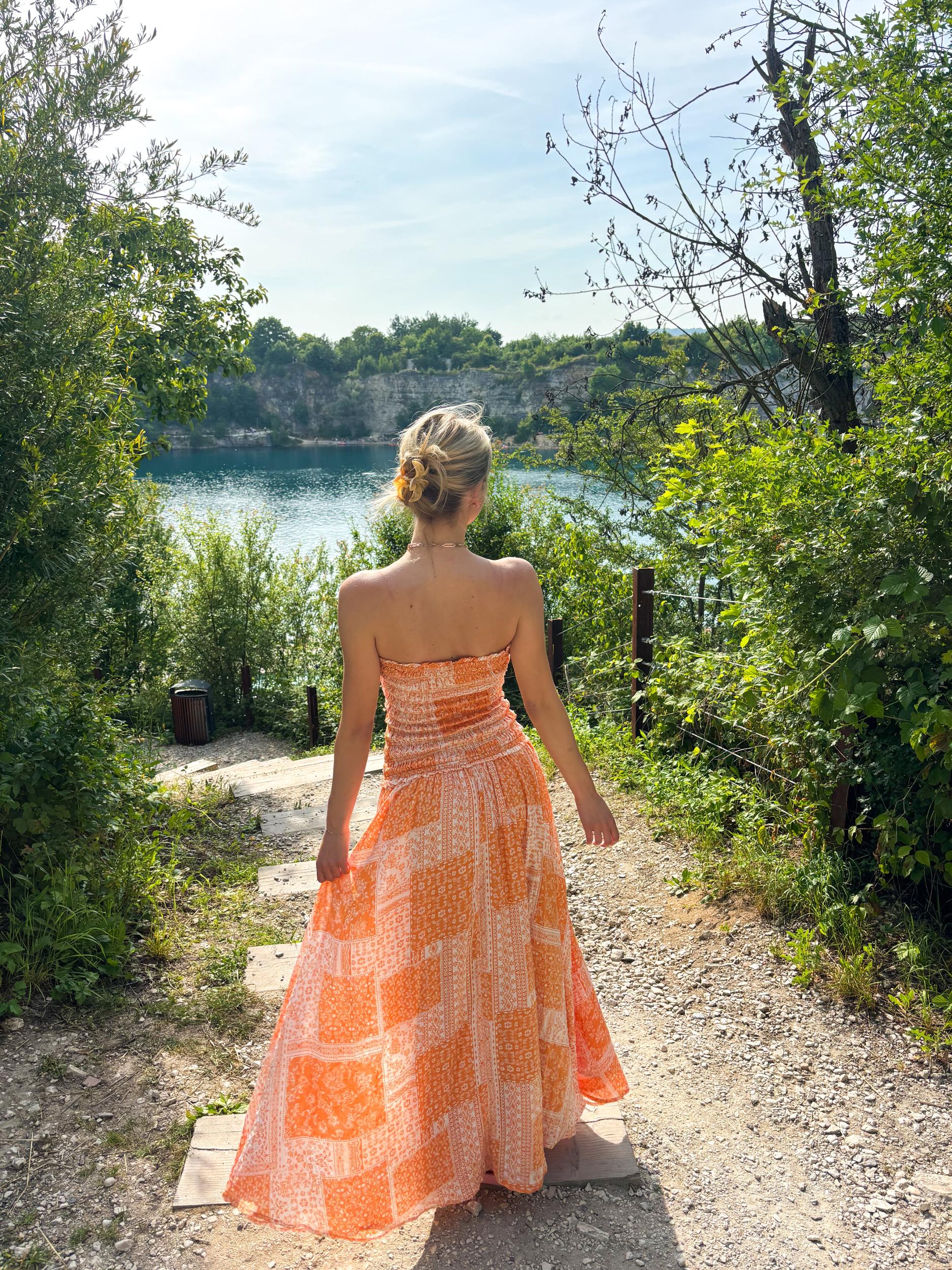 Ibiza Sunkissed Patchwork Maxi Dress Product Image