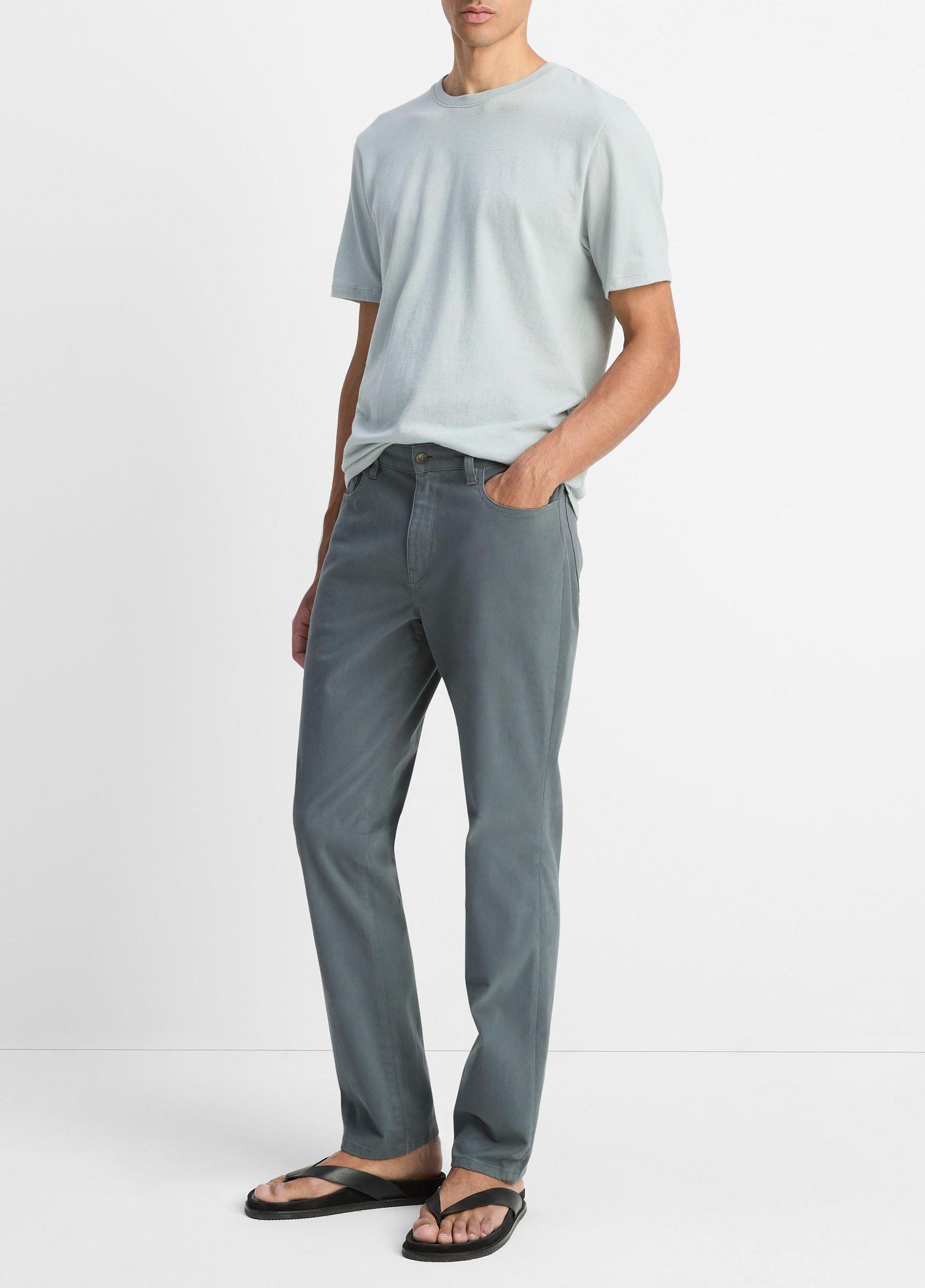 Dylan Slim 5-Pocket Peached Stretch-Cotton Pant Product Image