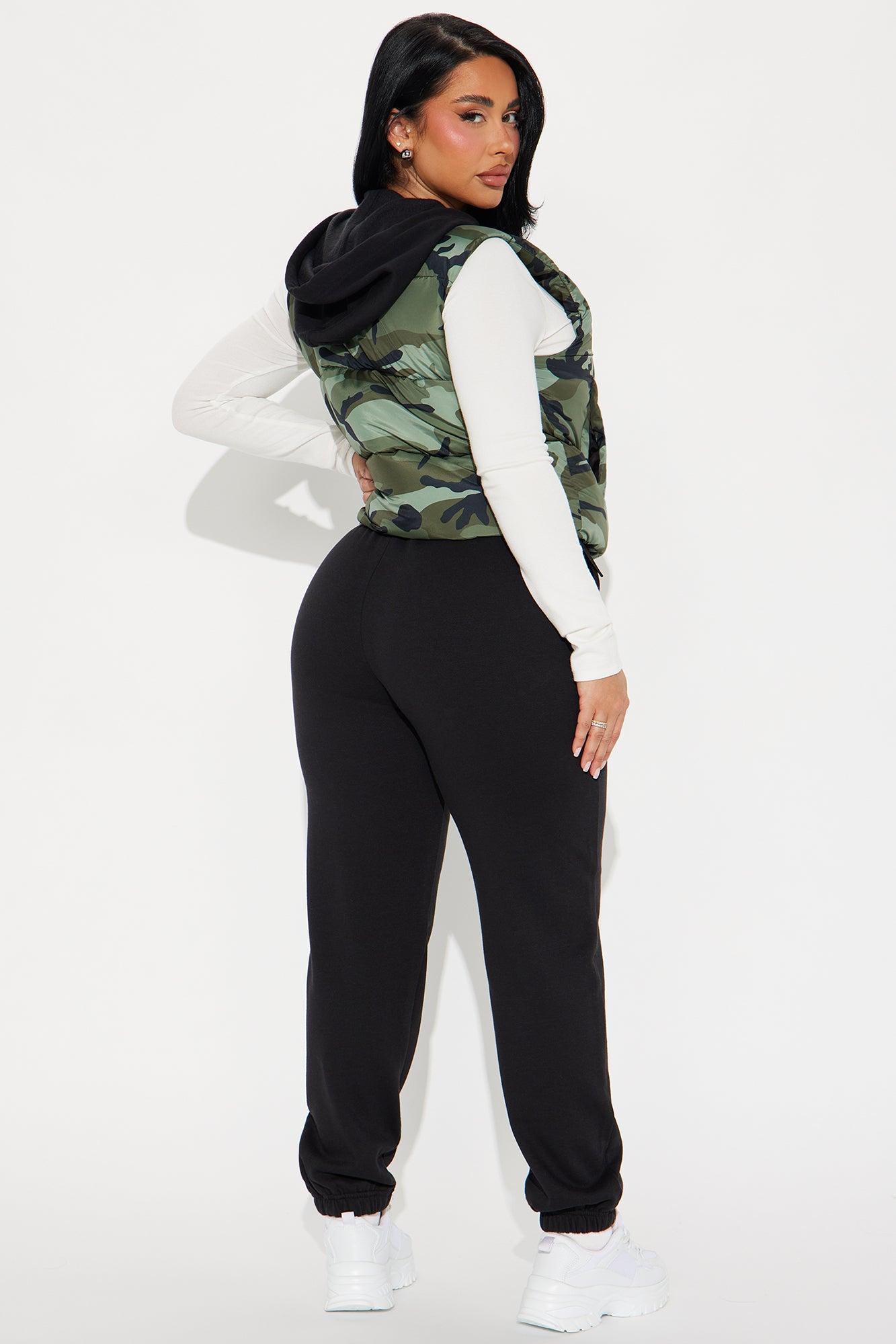 Not Seen Camo Puffer Vest Set - Camouflage Product Image