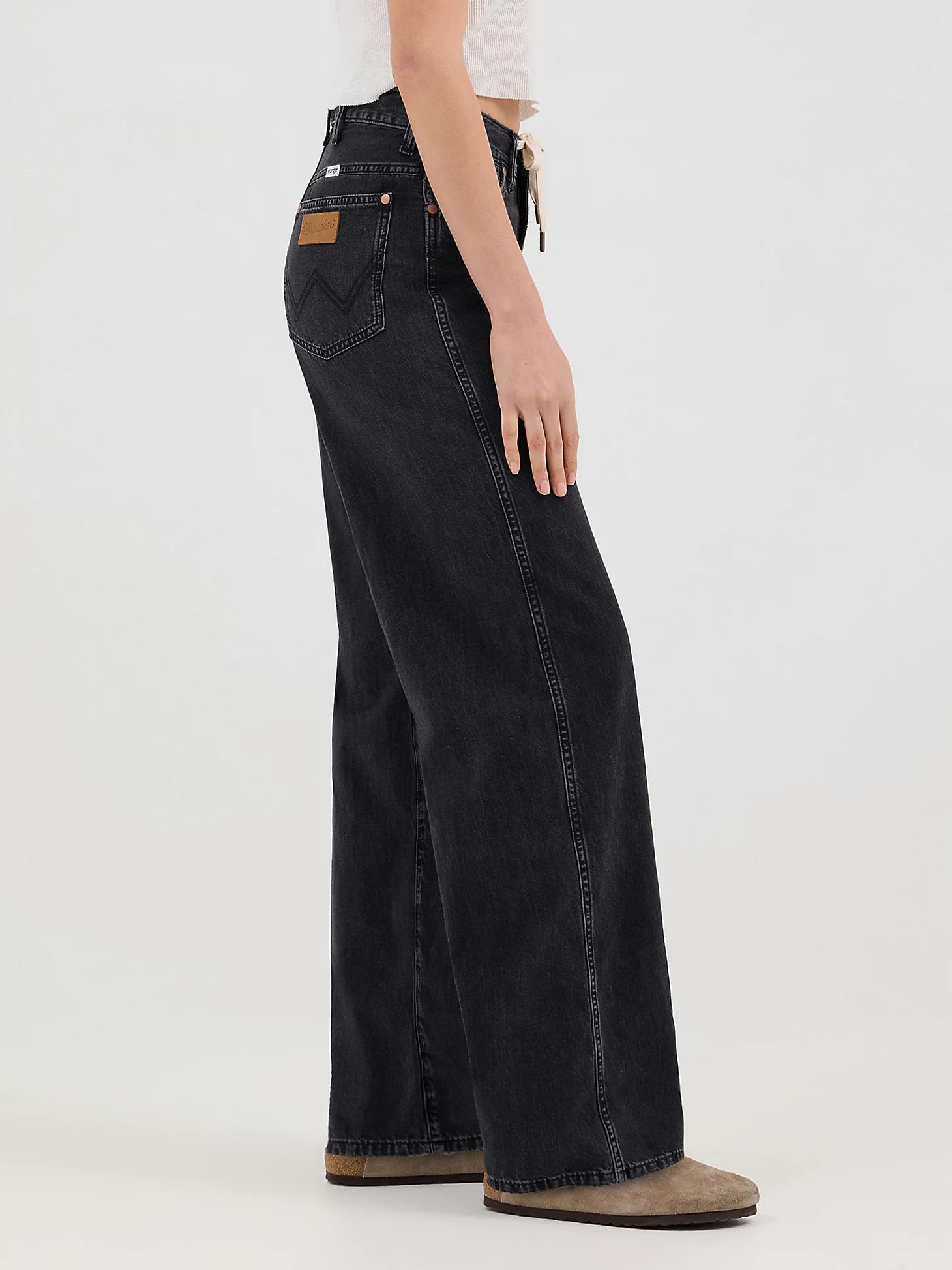 Women's Tie Front Loose Jean in Rinse Product Image