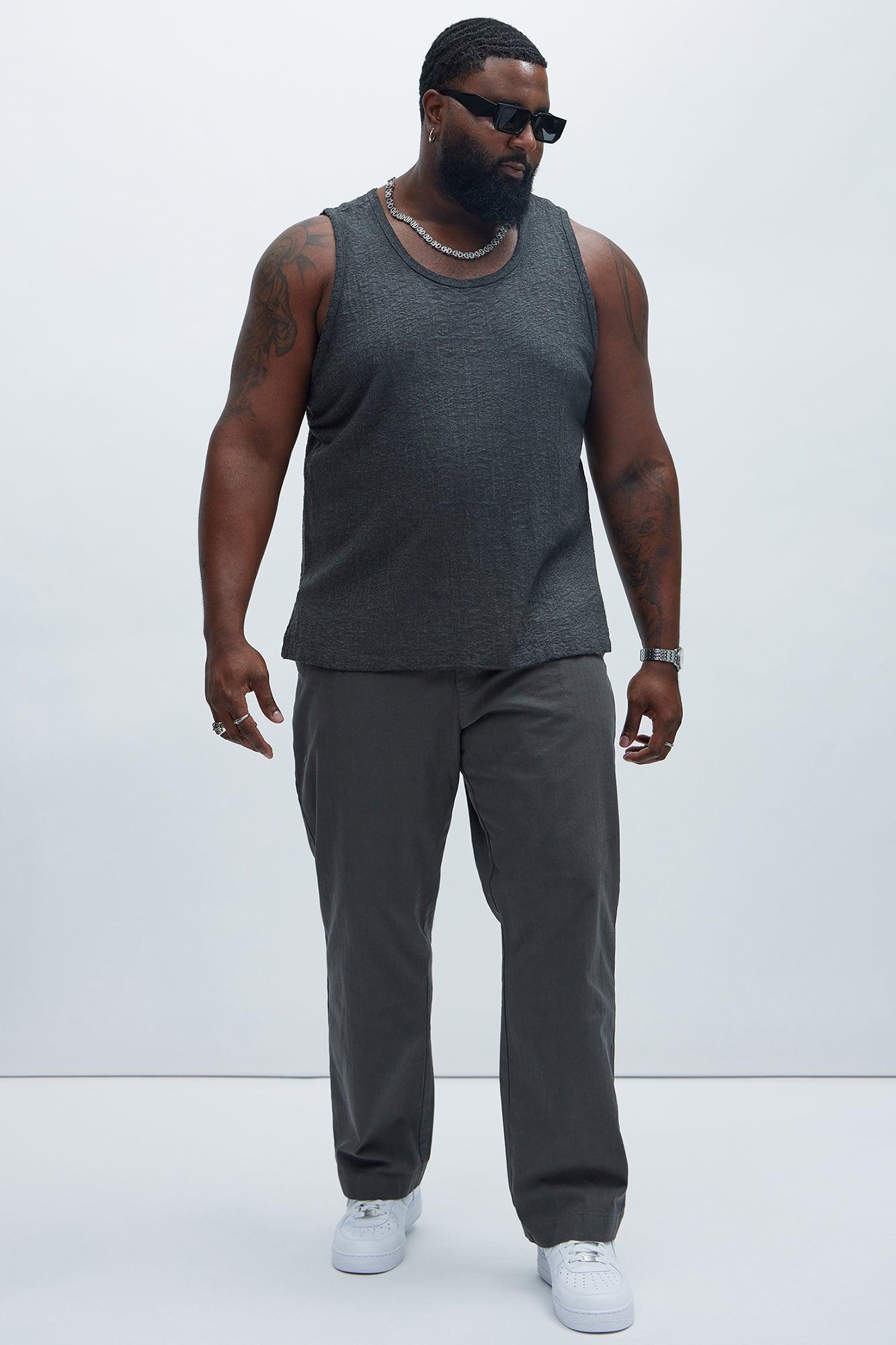 Calvin Washed Tank - Black Product Image