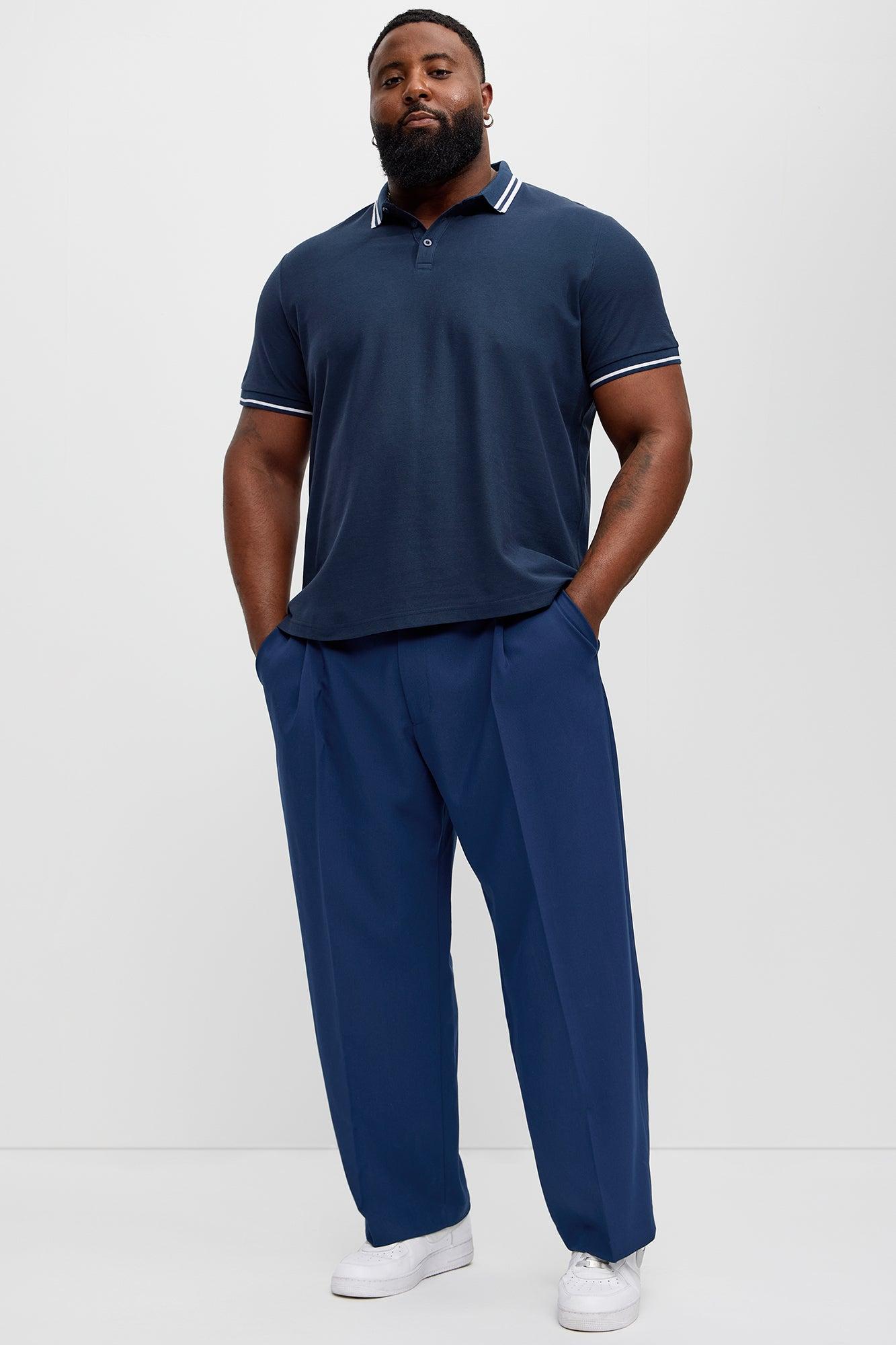 Wilson Short Sleeve Polo - Navy Product Image