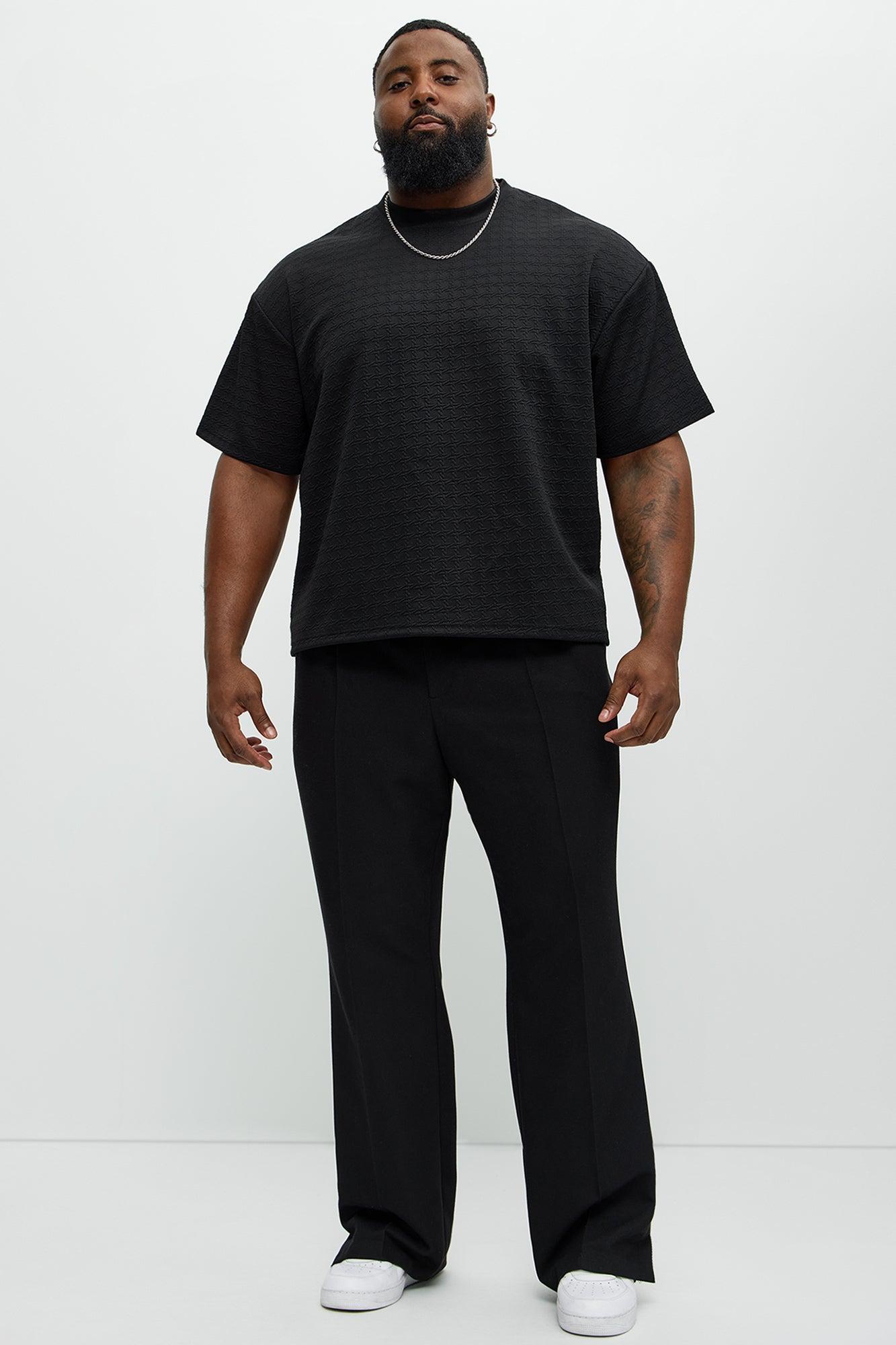 8 AM Textured Short Sleeve Tee - Black Product Image