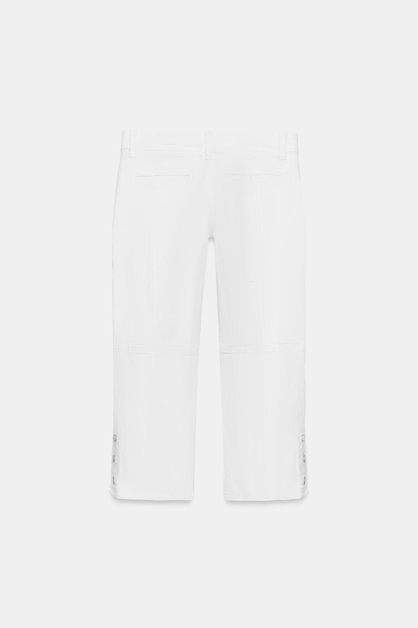 ZW COLLECTION MID-RISE CAPRI JEANS Product Image