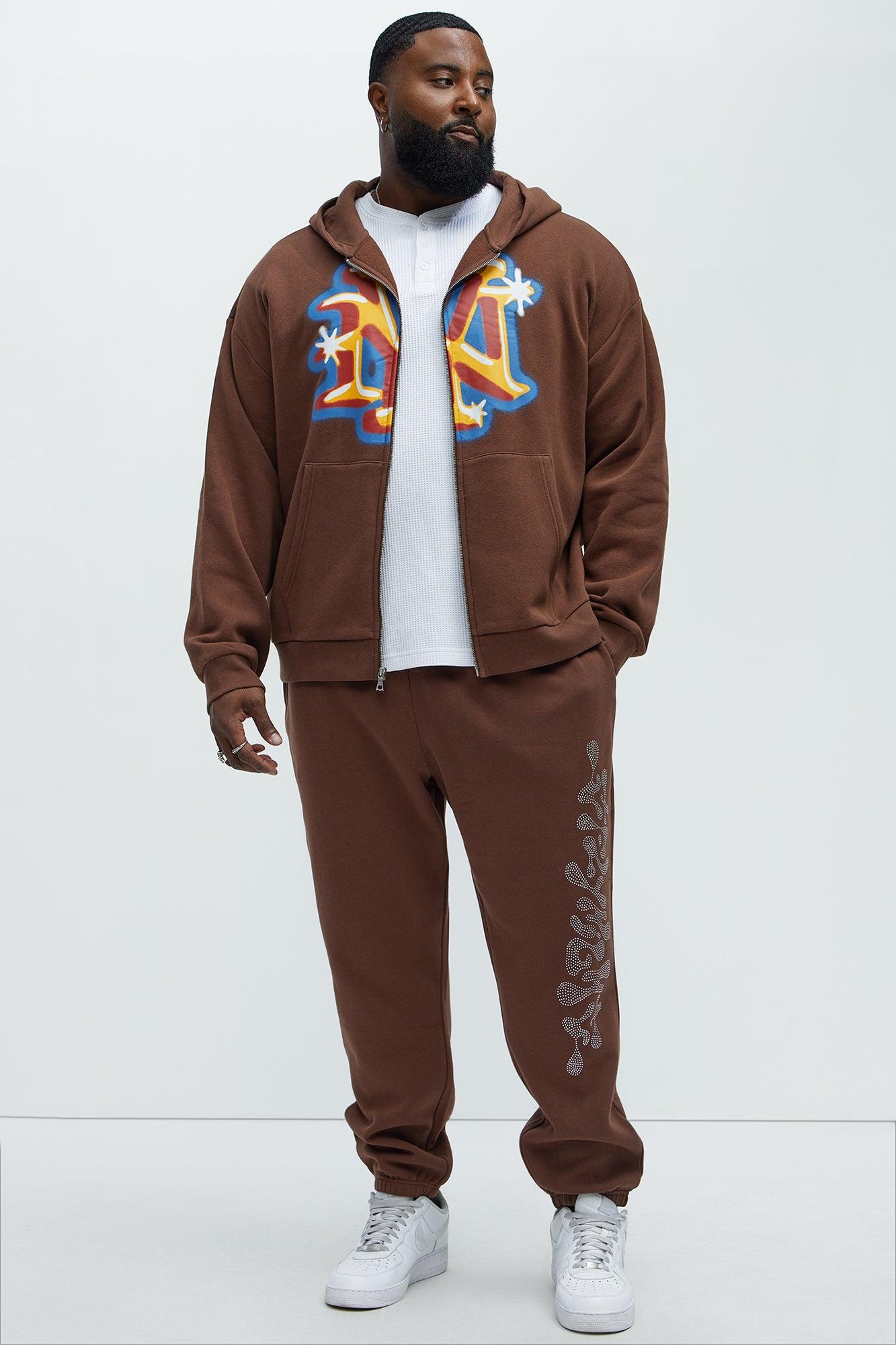 Tyson Fly High Oversized Jogger - Brown Product Image