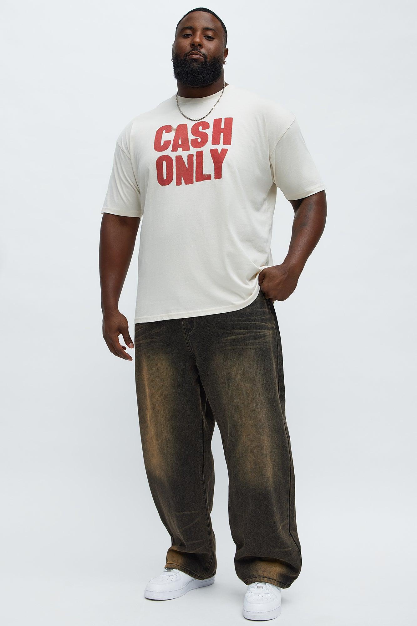 Baggy Dark Wave Jeans - Black Wash Product Image