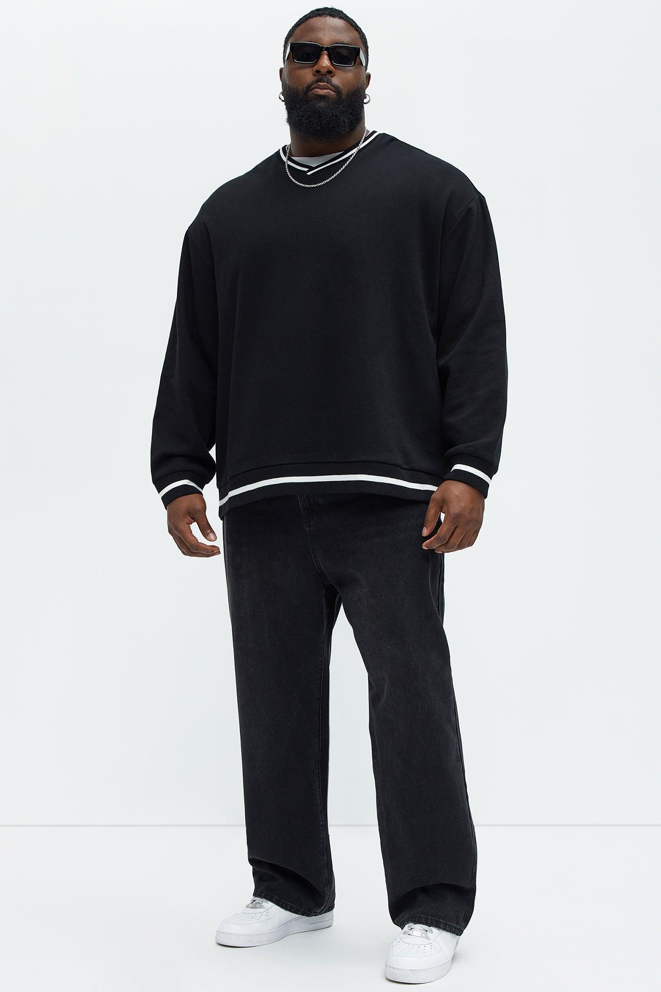 Tyson See The Signs V-Neck Sweatshirt - Black Product Image