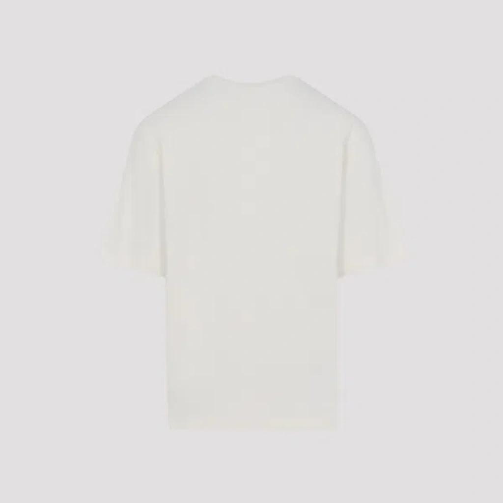 JACQUEMUS Graphic Print Crew Neck Short Sleeve T-shirt In White Product Image