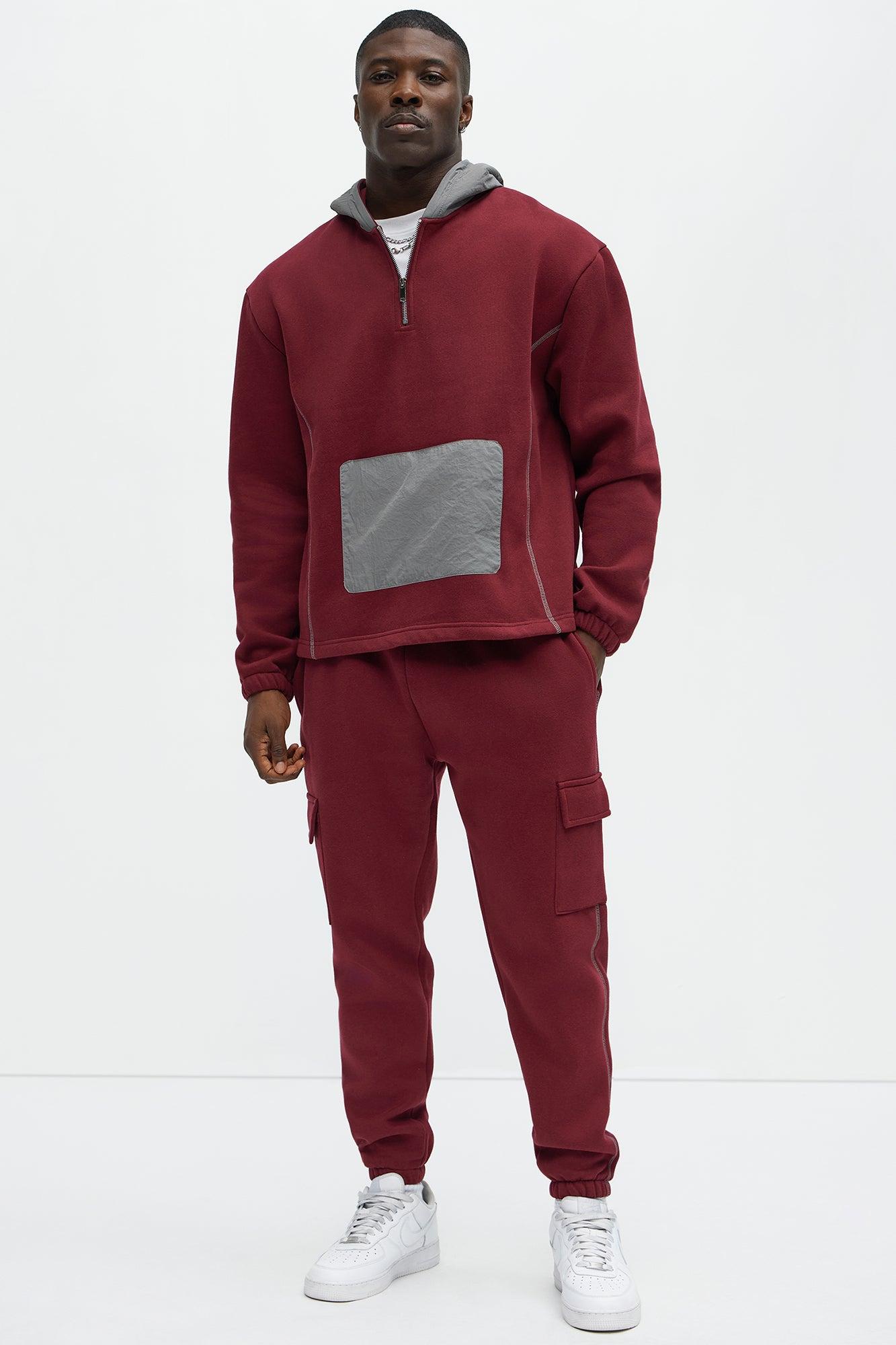Elevated Cargo Jogger - Burgundy Product Image