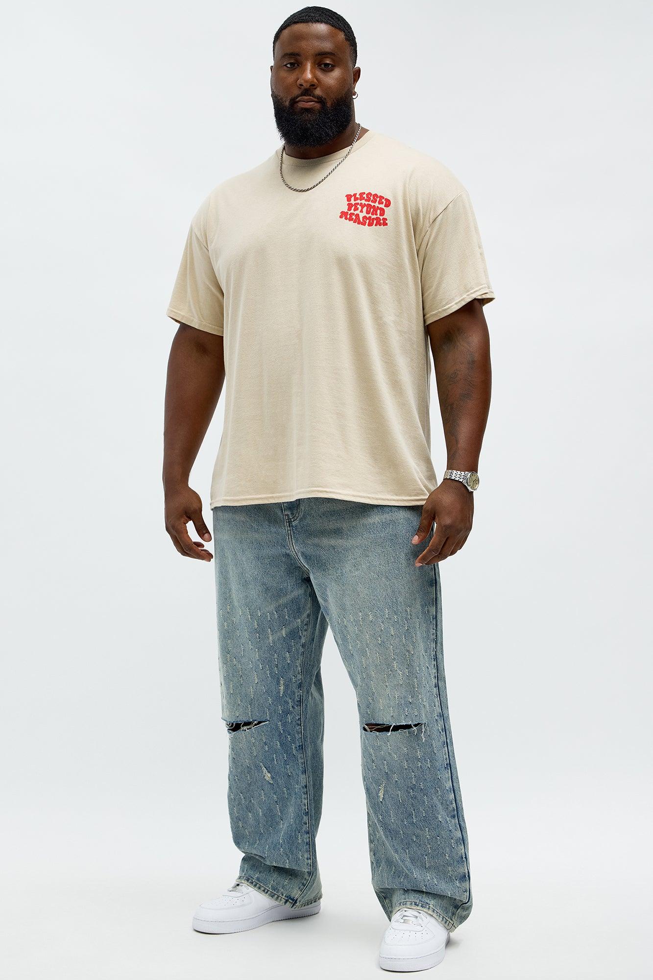 Blessed Beyond Pleasure Short Sleeve Tee - Sand Male Product Image