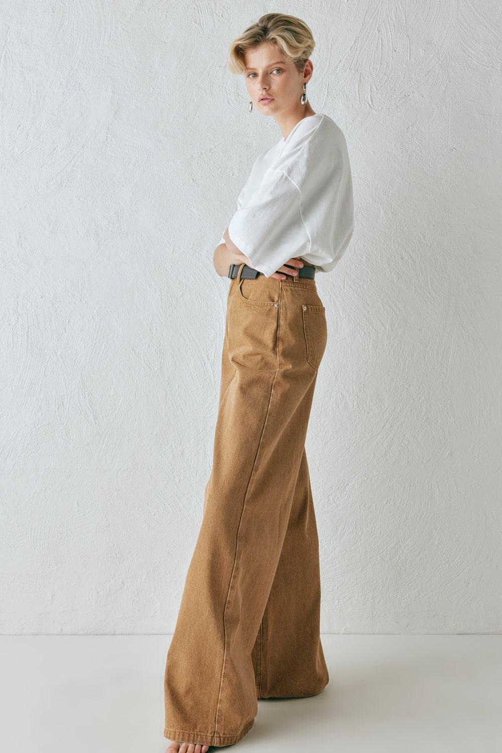 Aston Denim Jeans Tan Product Image