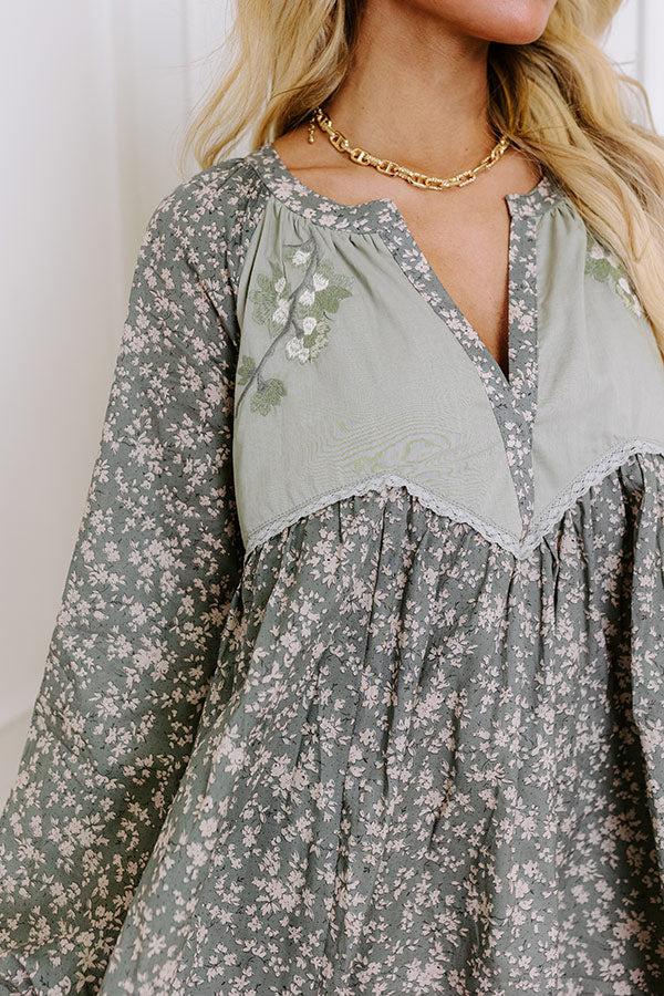 Picking Flowers Embroidered Mini Dress Product Image