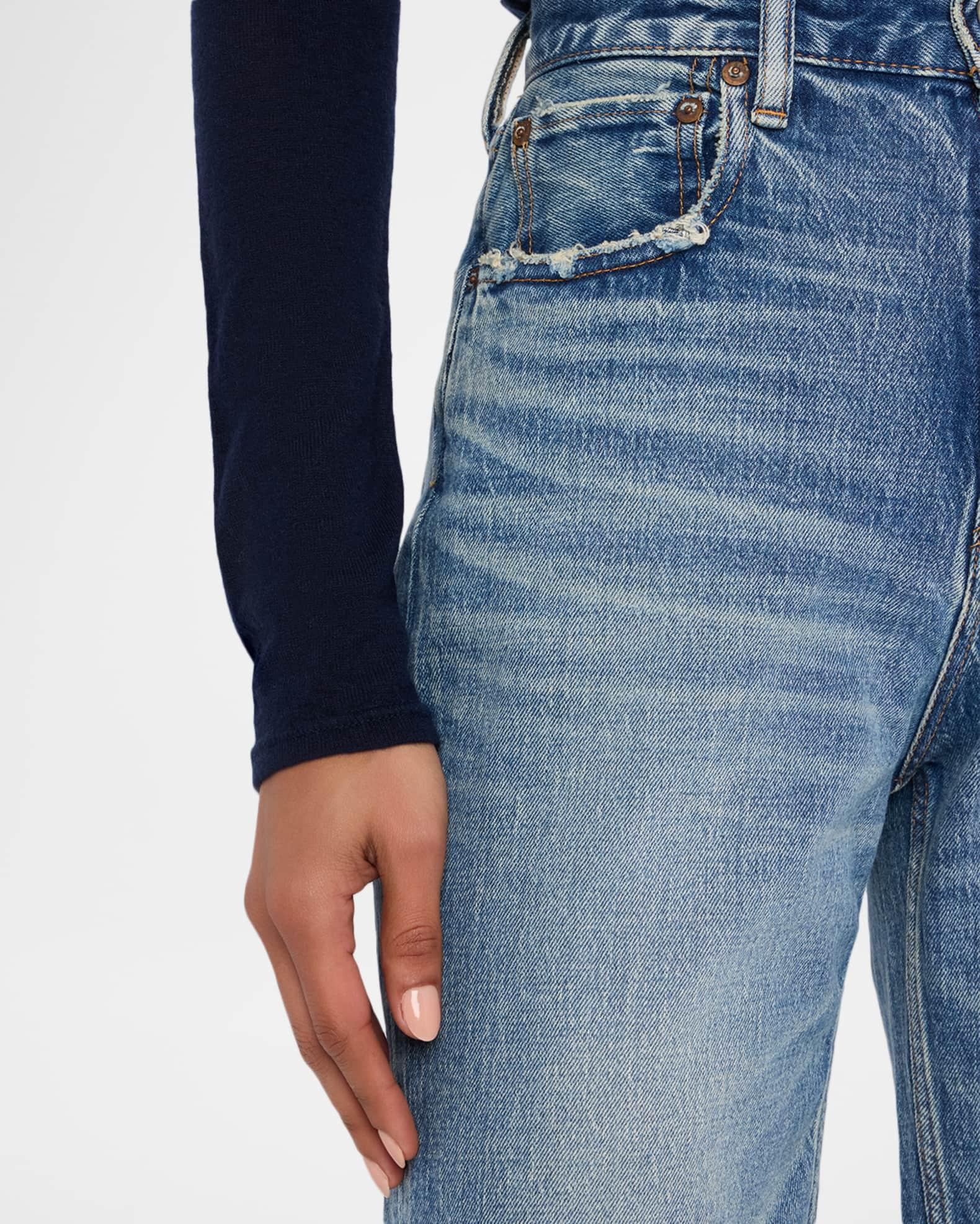 Plainedge Wide Straight Cropped Jeans Product Image