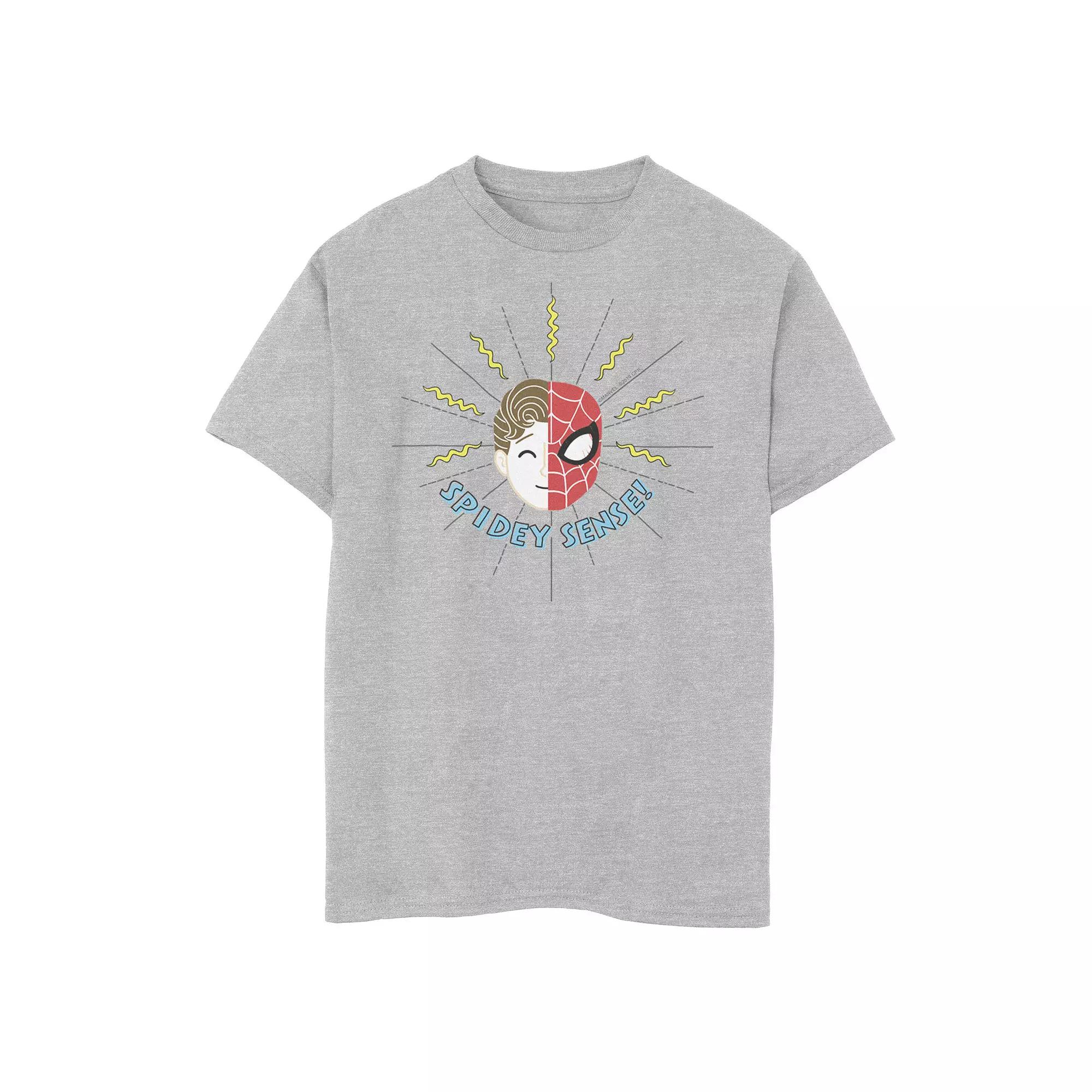 Boys 8-20 Marvel Spider-Man Far From Home Spidey Sense Portrait Graphic Tee, Boy's, Size: XL, Athletic Grey Product Image
