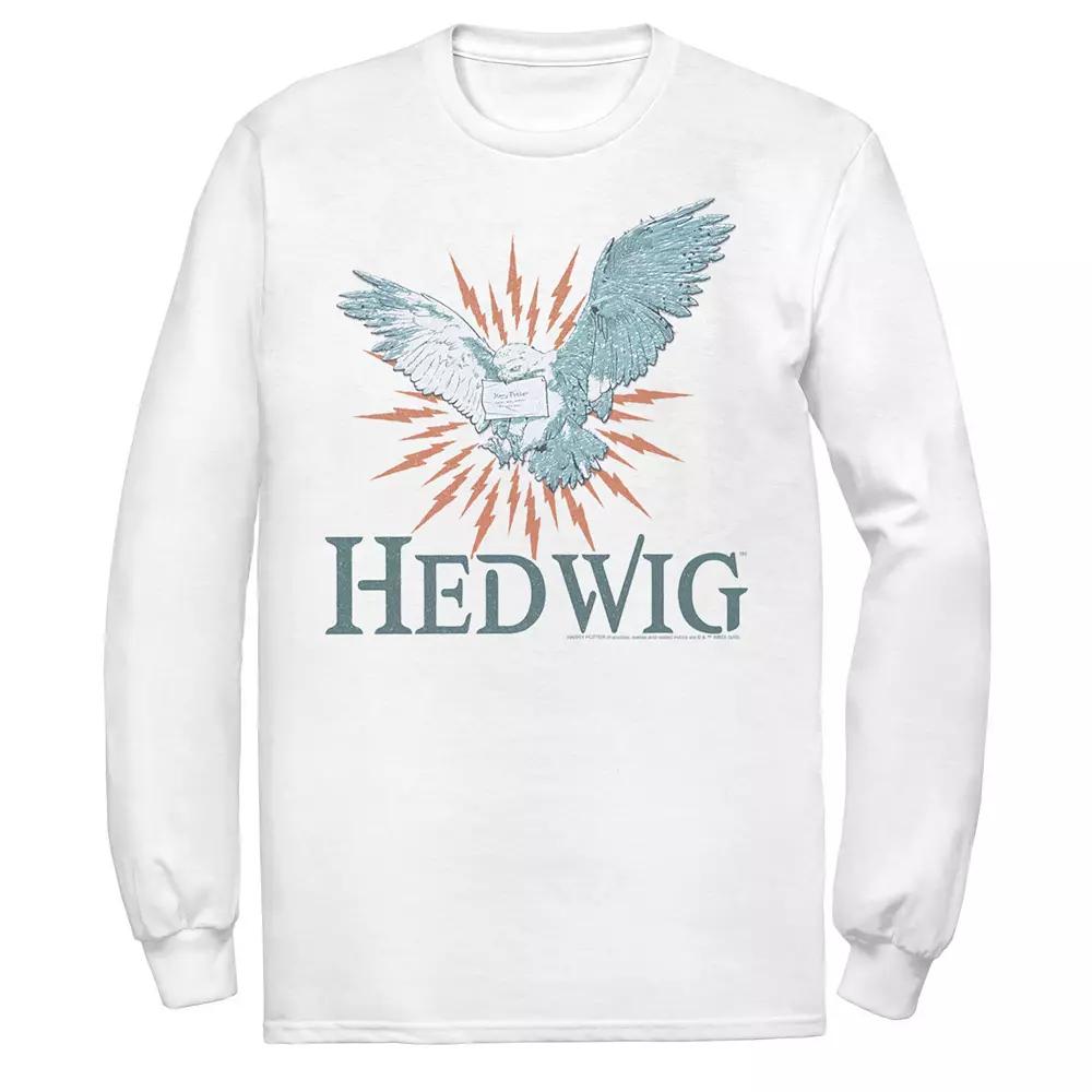 Men's Harry Potter Hedwig Tee, Size: Large, White Product Image