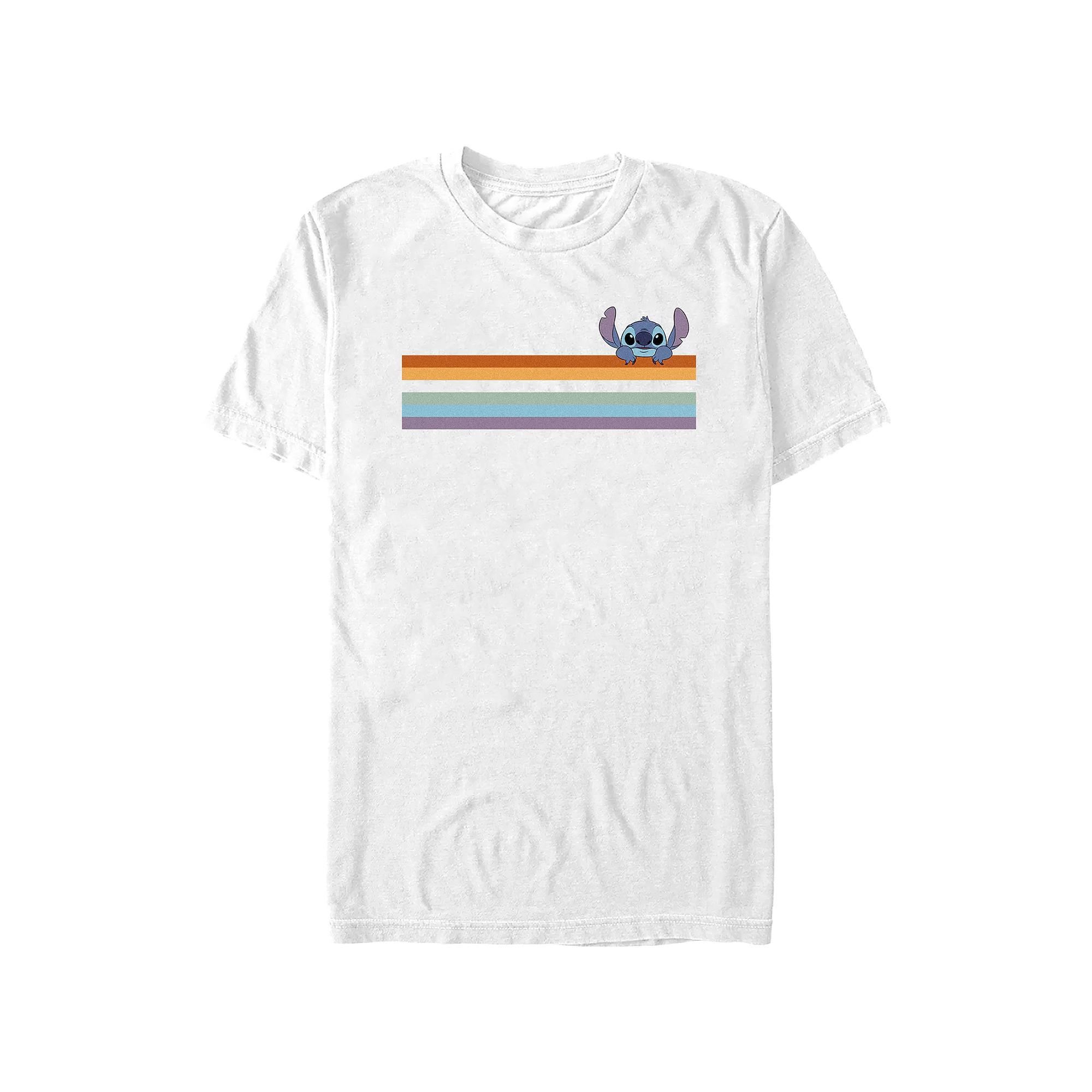 Disney's Lilo & Stitch Peeking Stitch Juniors' Boyfriend Graphic Tee, Women's,  Product Image