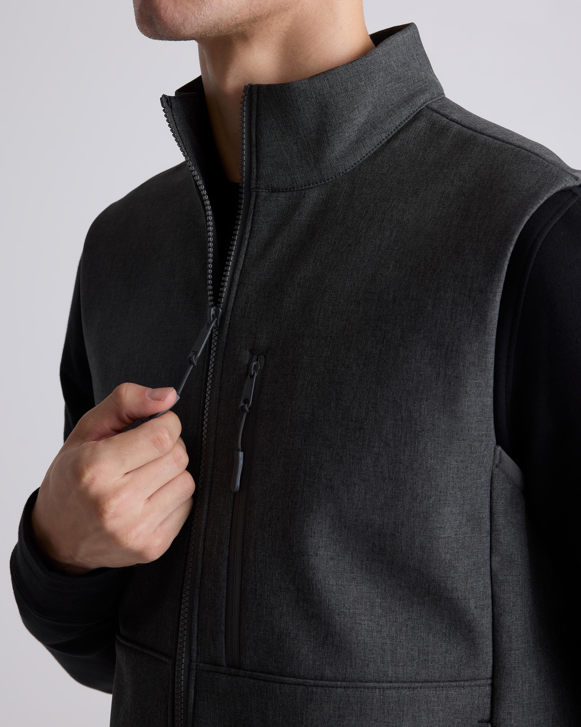 Quince | Men's Softshell Fleece-Lined Full-Zip Vest Recycled Polyester Product Image