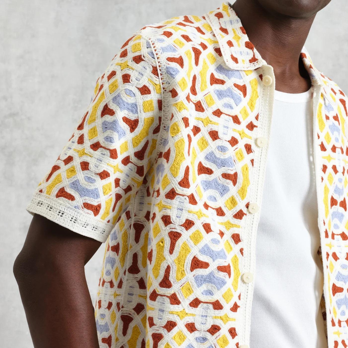 Dorset Crochet Shirt - Ecru Product Image