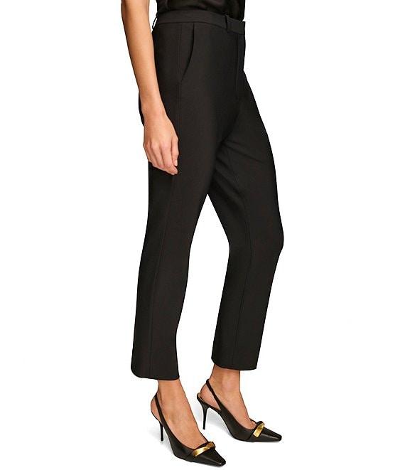 Donna Karan Essential Pleated Slim Mid Rise Pants Product Image