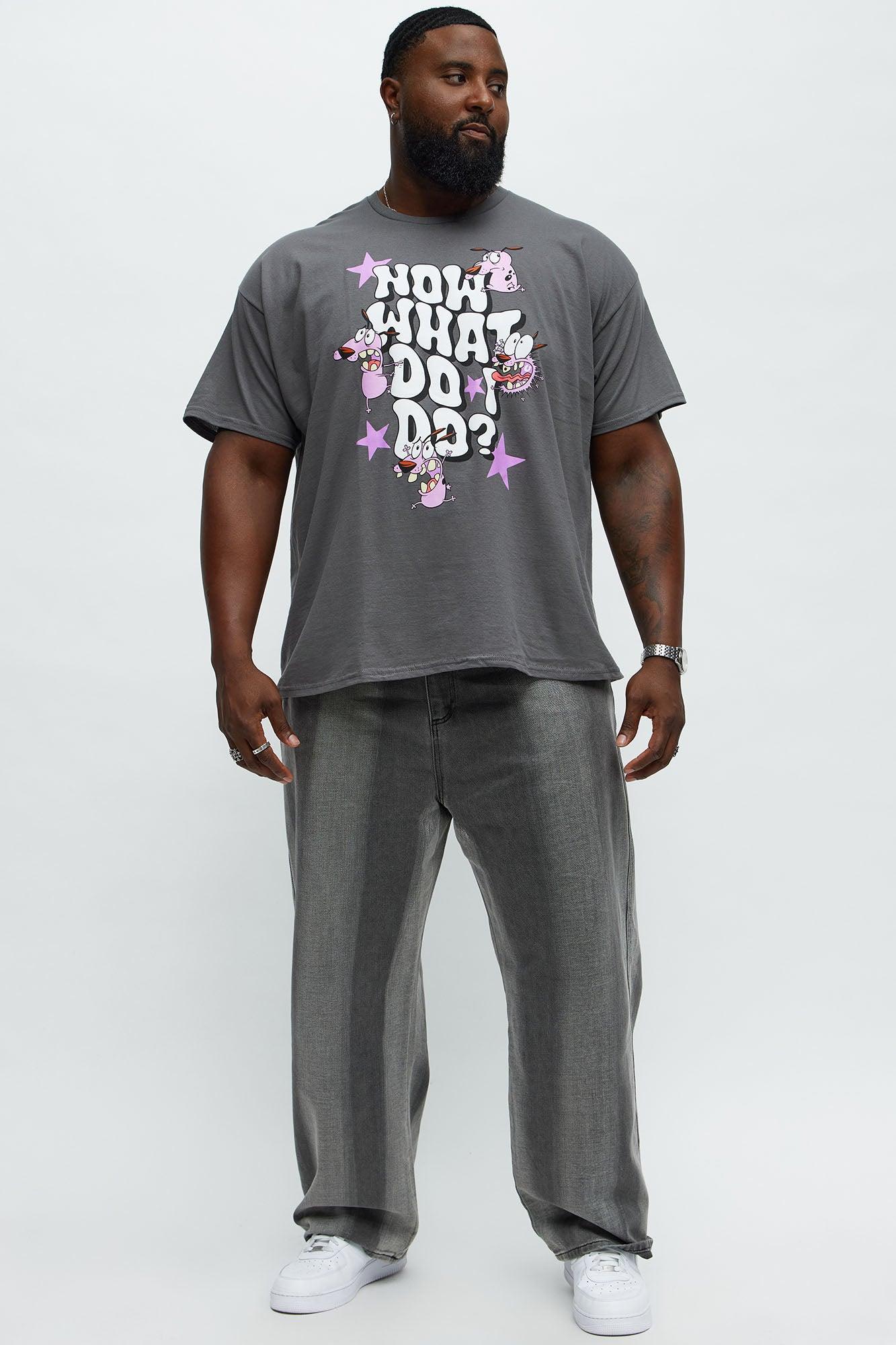 Courage The Cowardly Dog Show Short Sleeve Tee - Charcoal Product Image